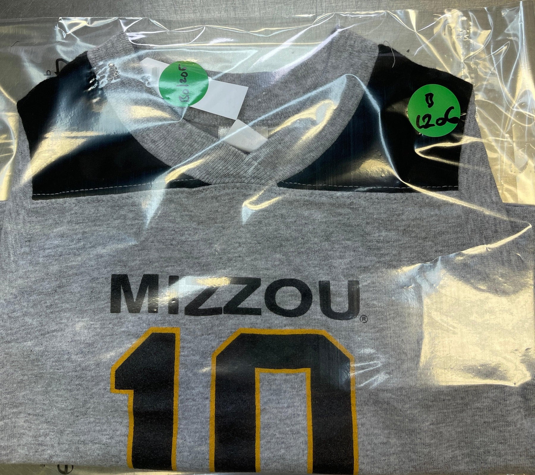 NCAA Missouri Tigers Grey Jersey-Style T-Shirt Toddler 2T