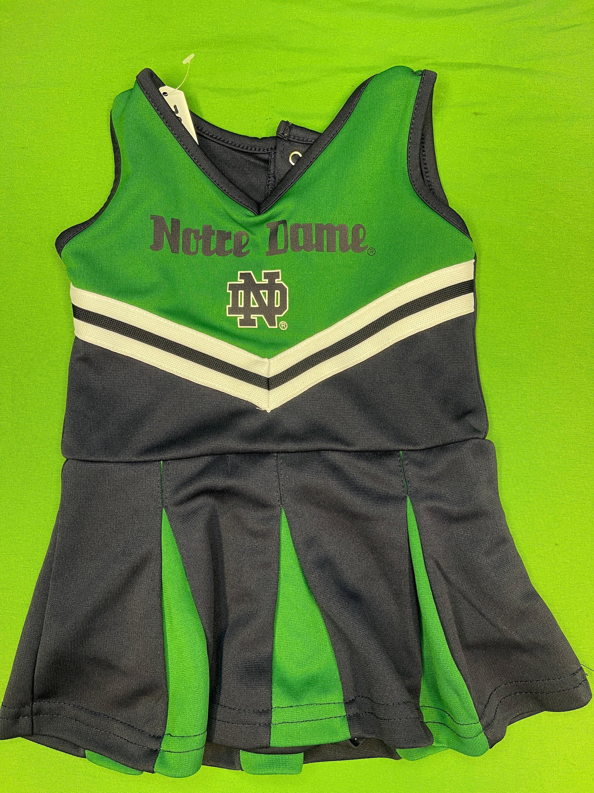NCAA Notre Dame Fighting Irish Colosseum Cheerleader Dress Baby 3-6 months