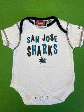 NHL San Jose Sharks Reebok White Bodysuit 3-6 months