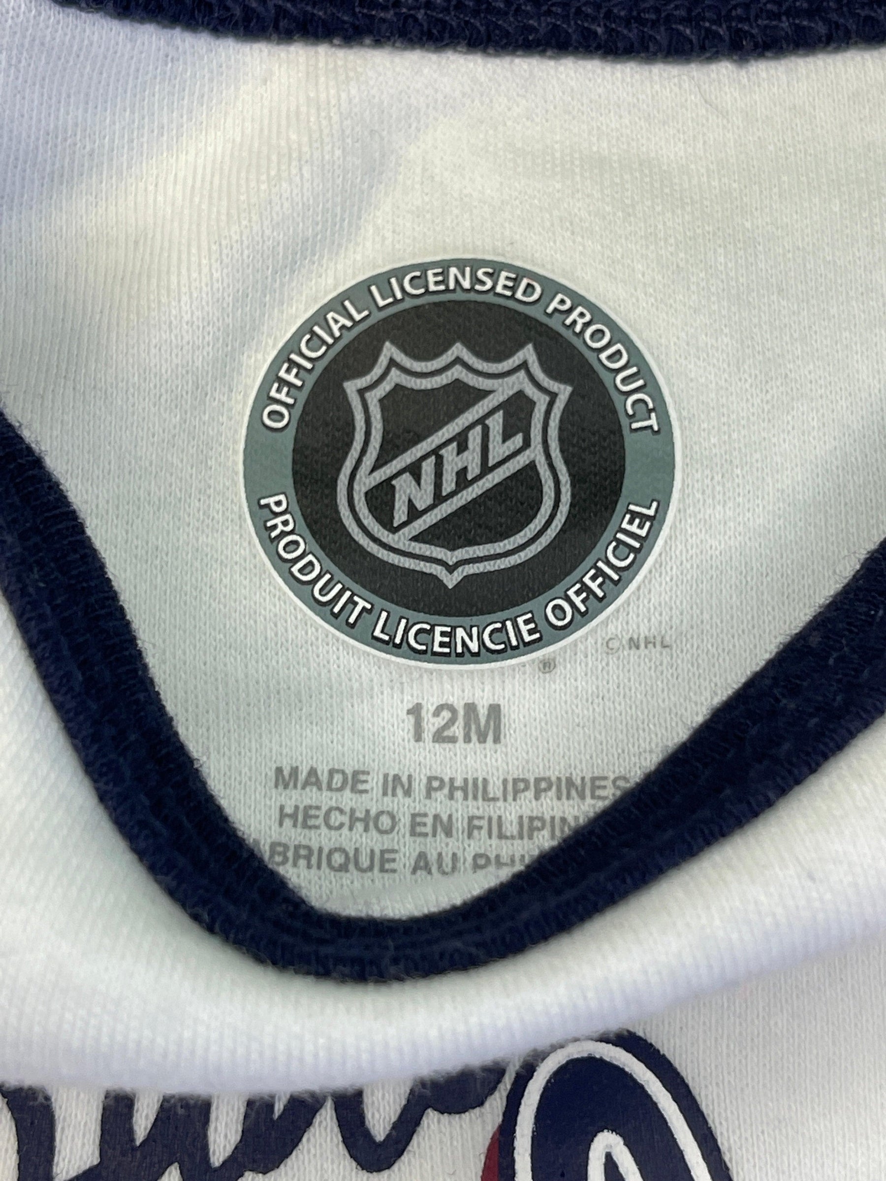NHL Colorado Avalanche White Bodysuit 12 months