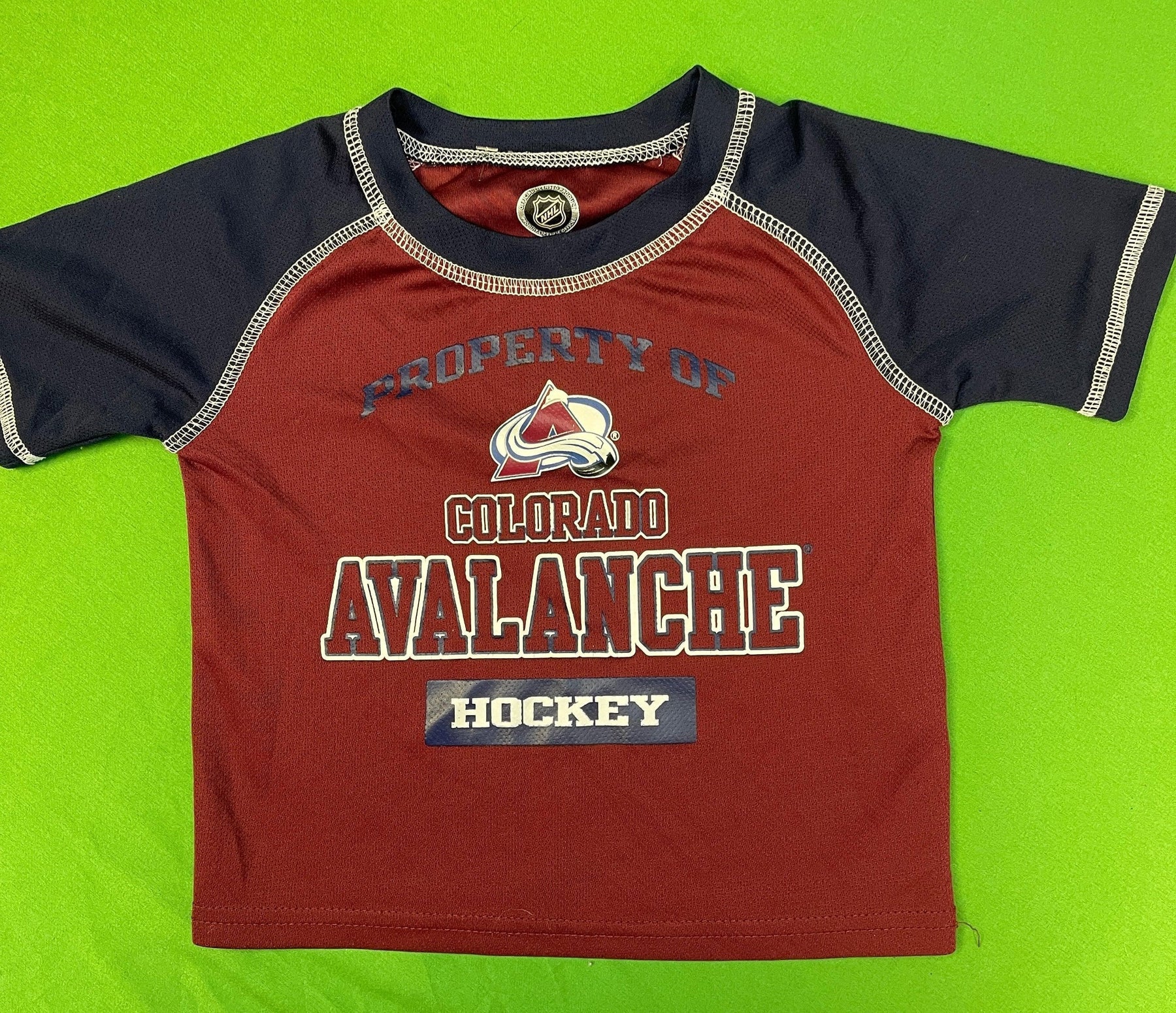 NHL Colorado Avalanche Maroon Jersey T-Shirt Toddler 2T