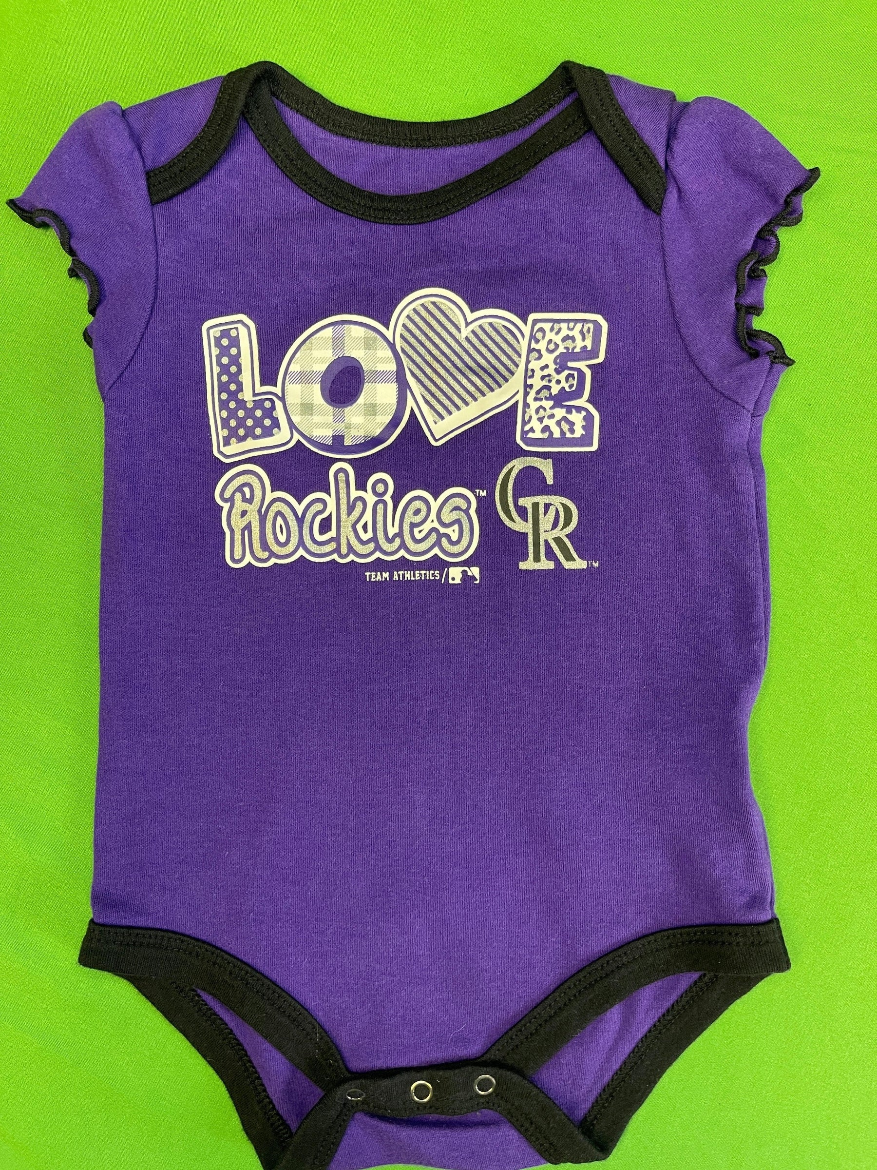 MLB Colorado Rockies Purple Bodysuit 6-9 months