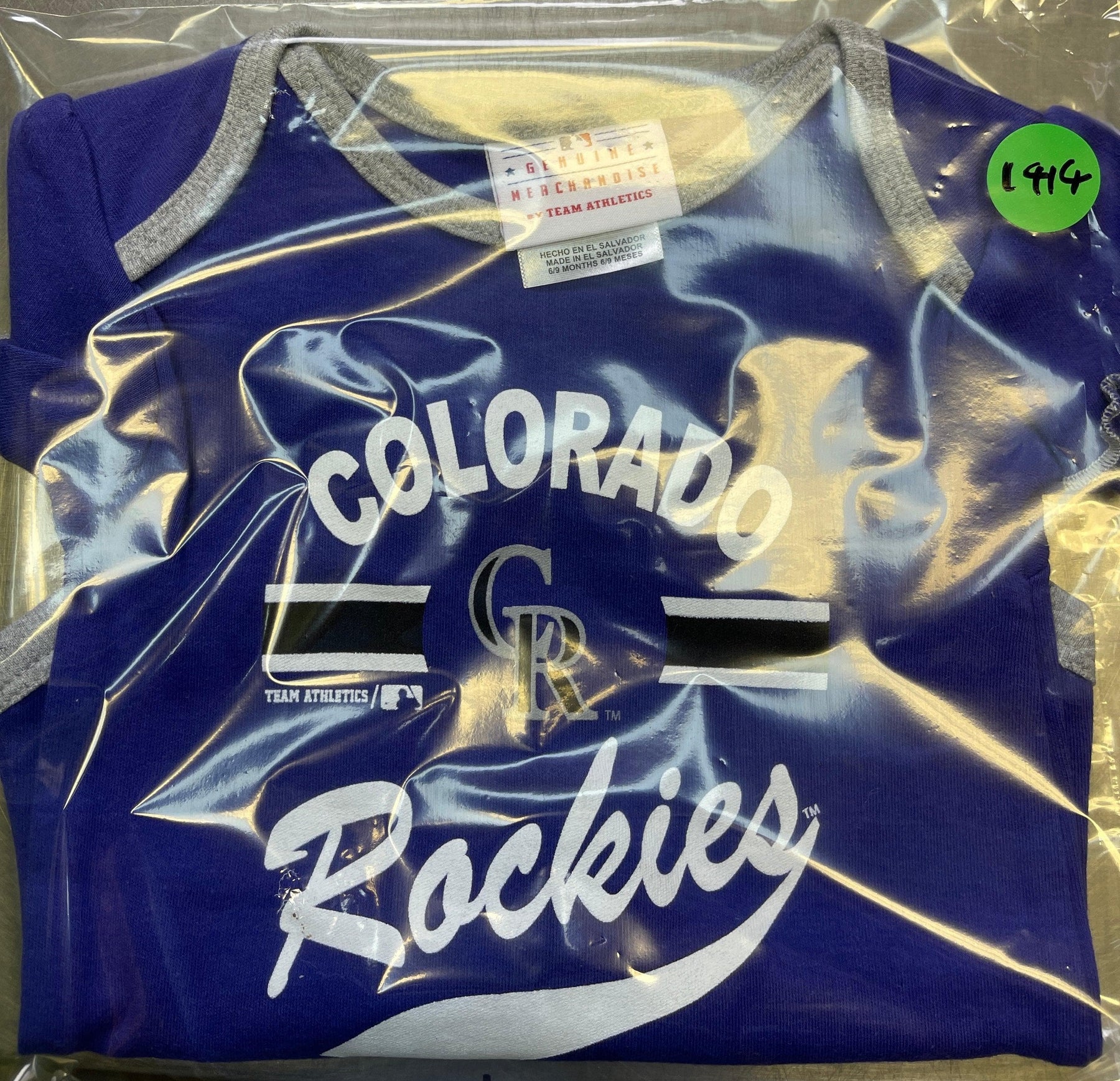 MLB Colorado Rockies Purple Bodysuit 6-9 months