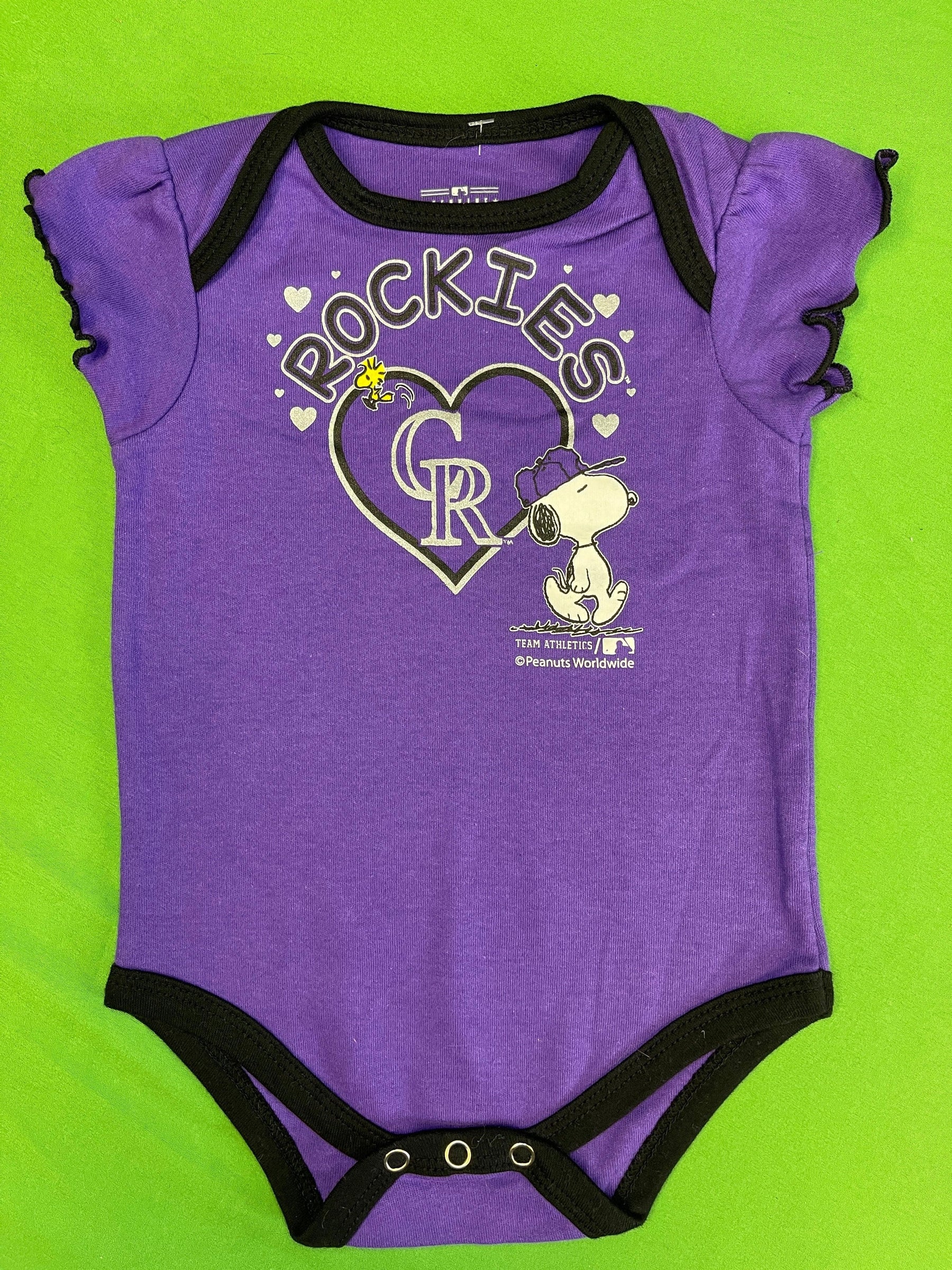 MLB Colorado Rockies Purple Peanuts Bodysuit 6-9 months