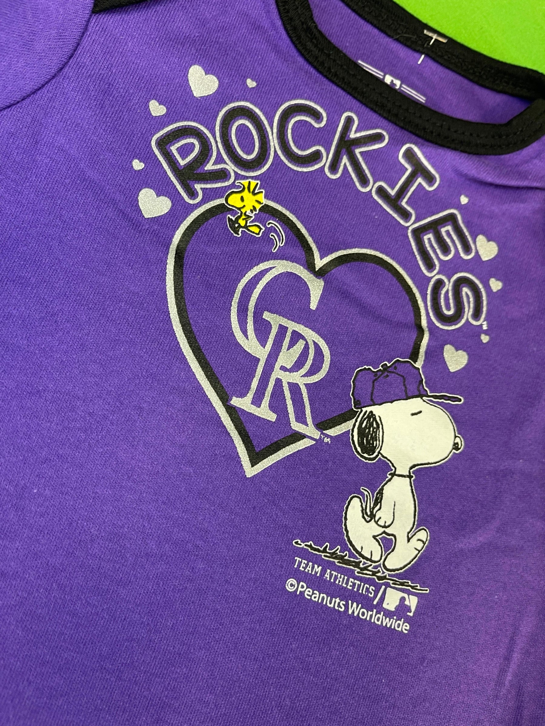 MLB Colorado Rockies Purple Peanuts Bodysuit 6-9 months