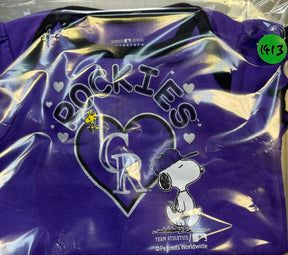 MLB Colorado Rockies Purple Peanuts Bodysuit 6-9 months