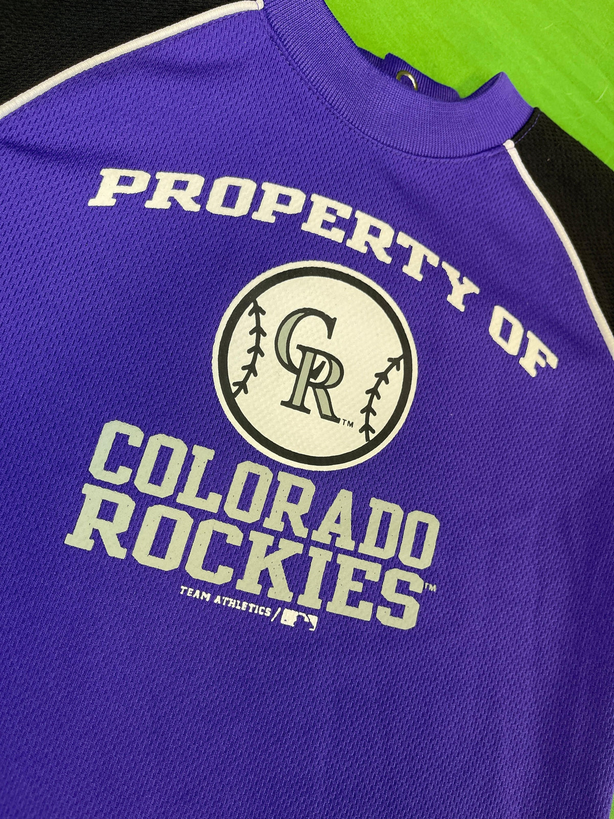 MLB Colorado Rockies Purple Jersey-style Bodysuit 6-9 months