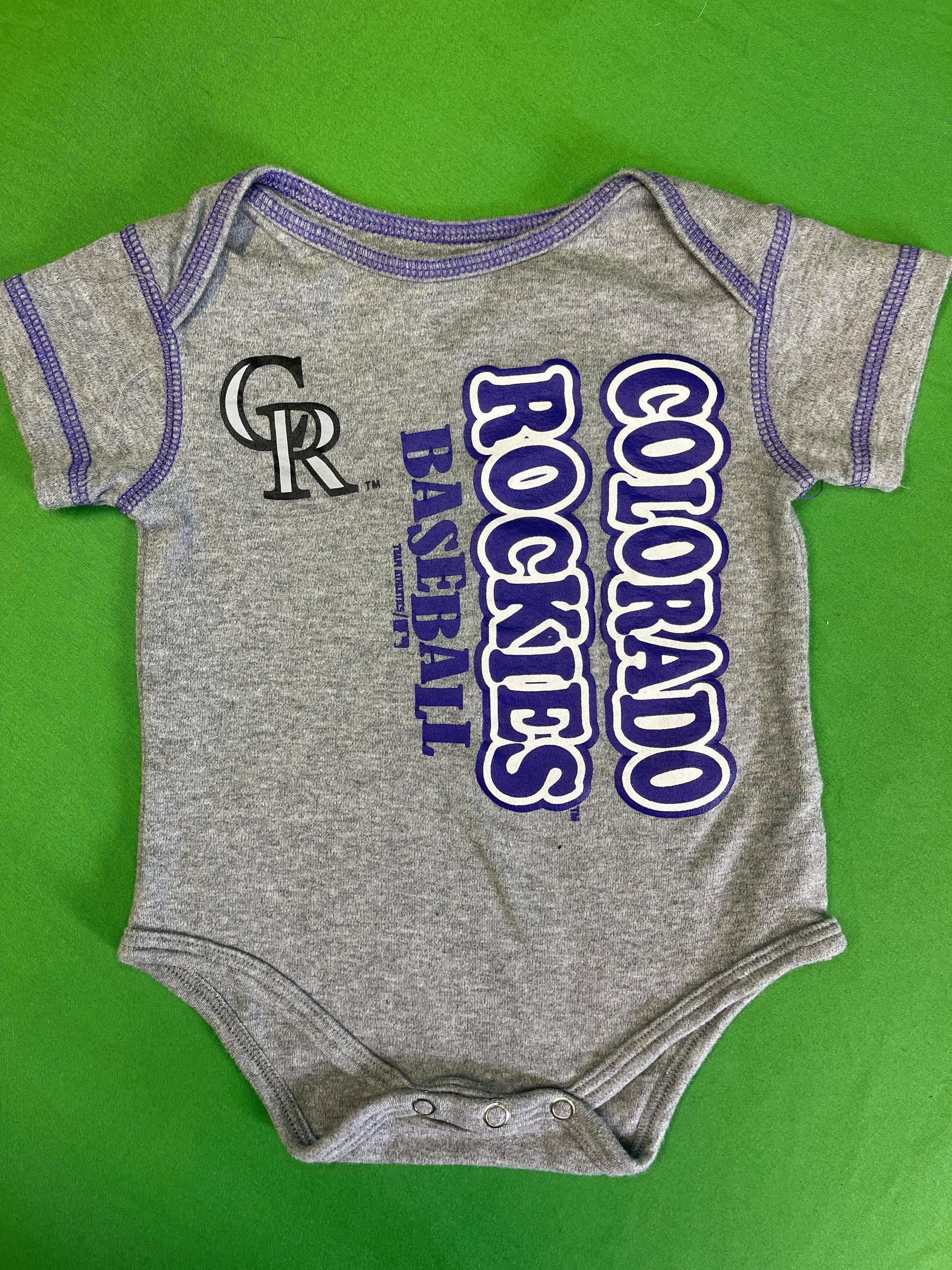 MLB Colorado Rockies Grey Bodysuit 12 months