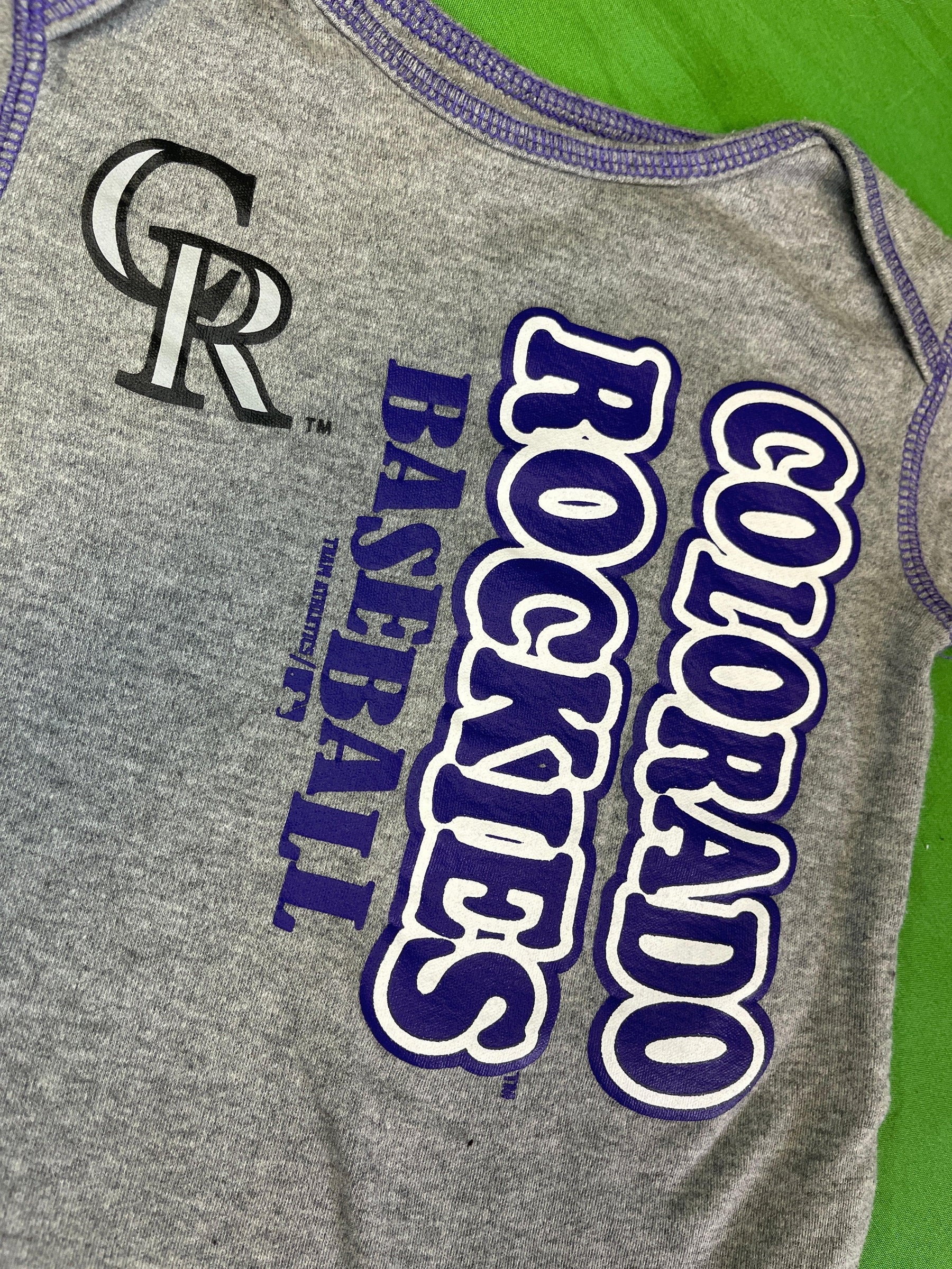 MLB Colorado Rockies Grey Bodysuit 12 months