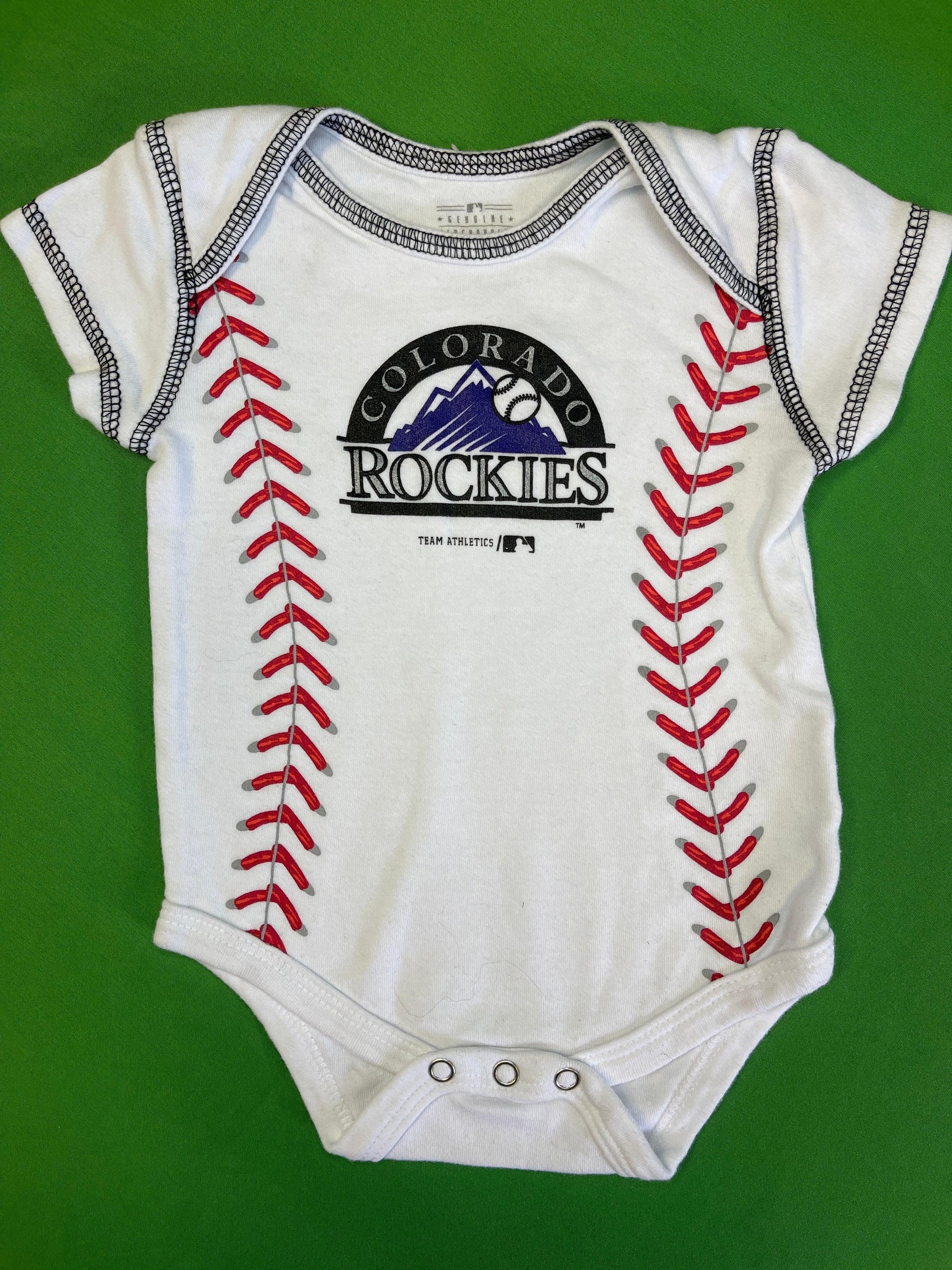 MLB Colorado Rockies White Bodysuit 3-6 months