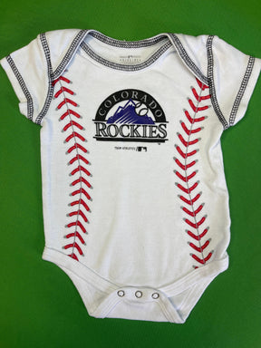 MLB Colorado Rockies White Bodysuit 3-6 months