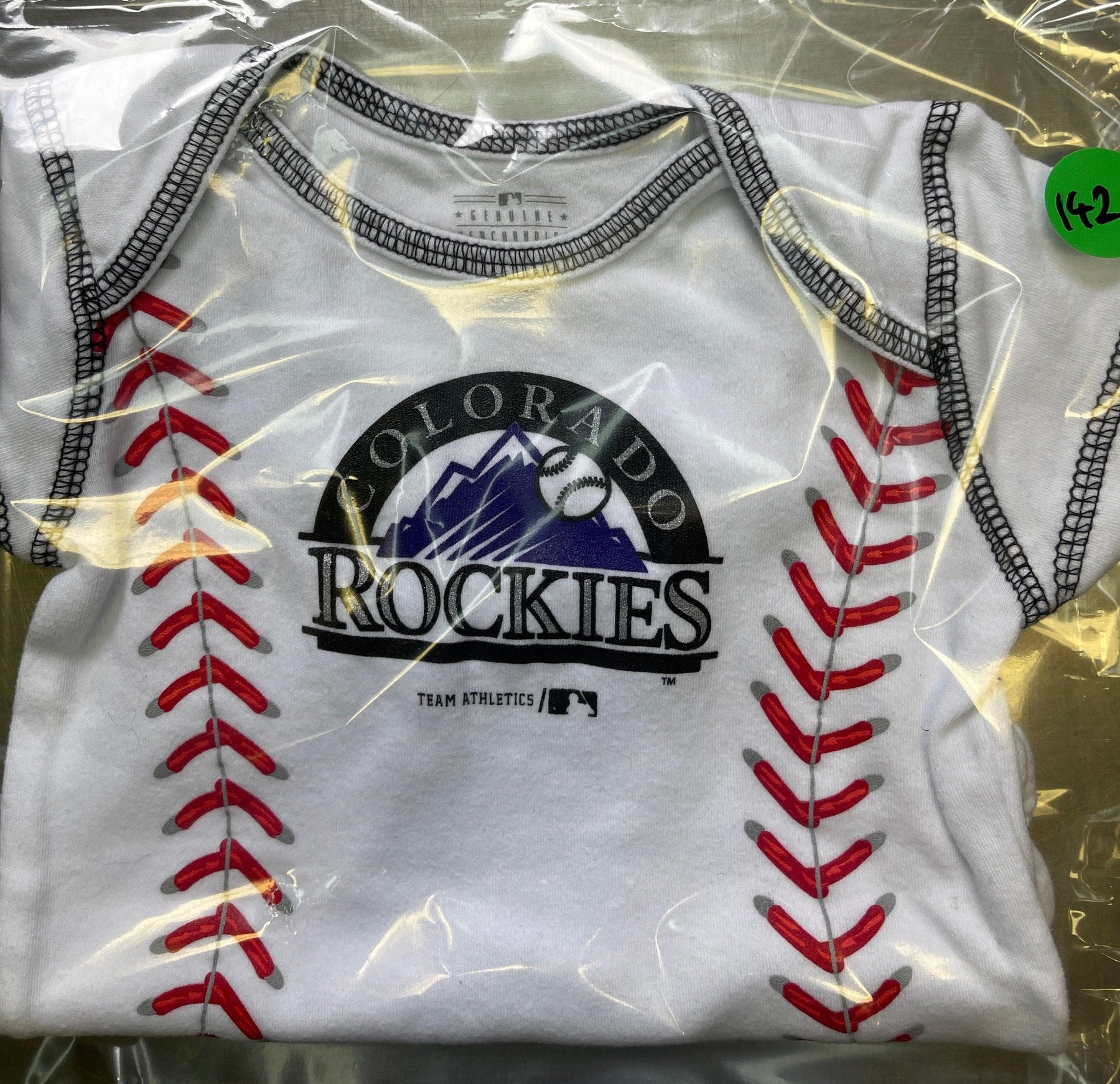 MLB Colorado Rockies White Bodysuit 3-6 months