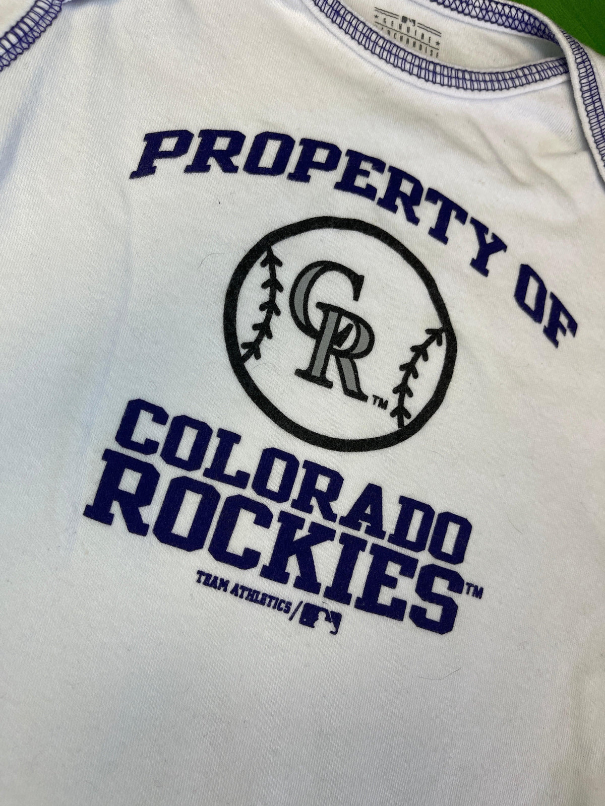 MLB Colorado Rockies White Bodysuit 0-3 months