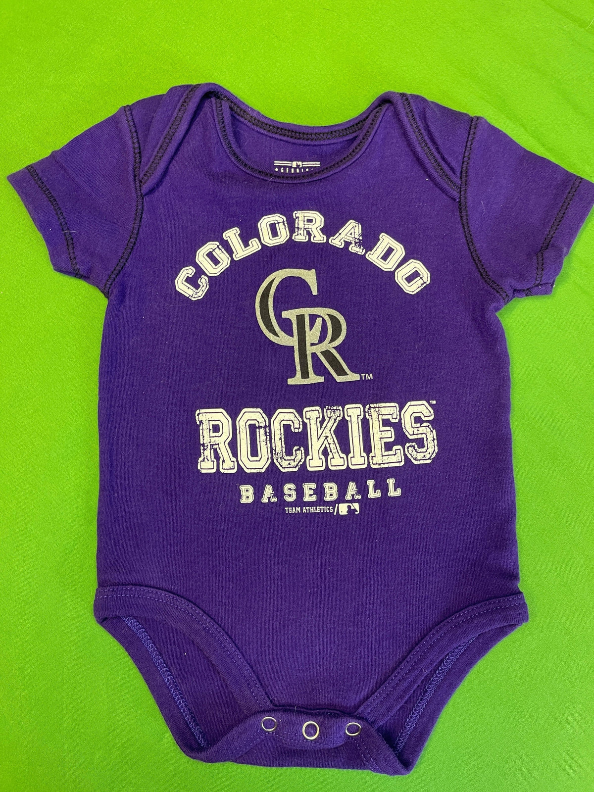 MLB Colorado Rockies Purple Bodysuit 3-6 months