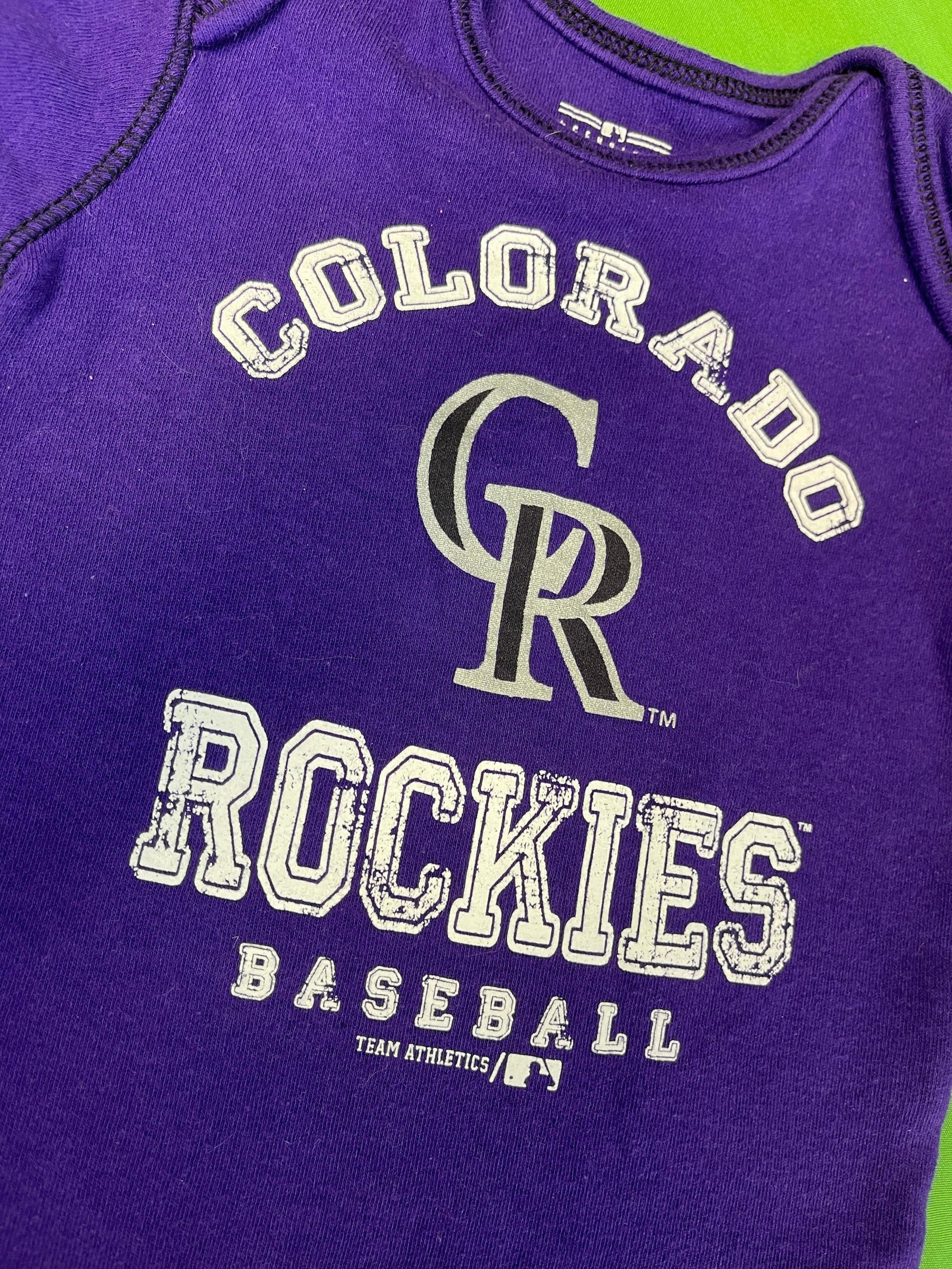 MLB Colorado Rockies Purple Bodysuit 3-6 months