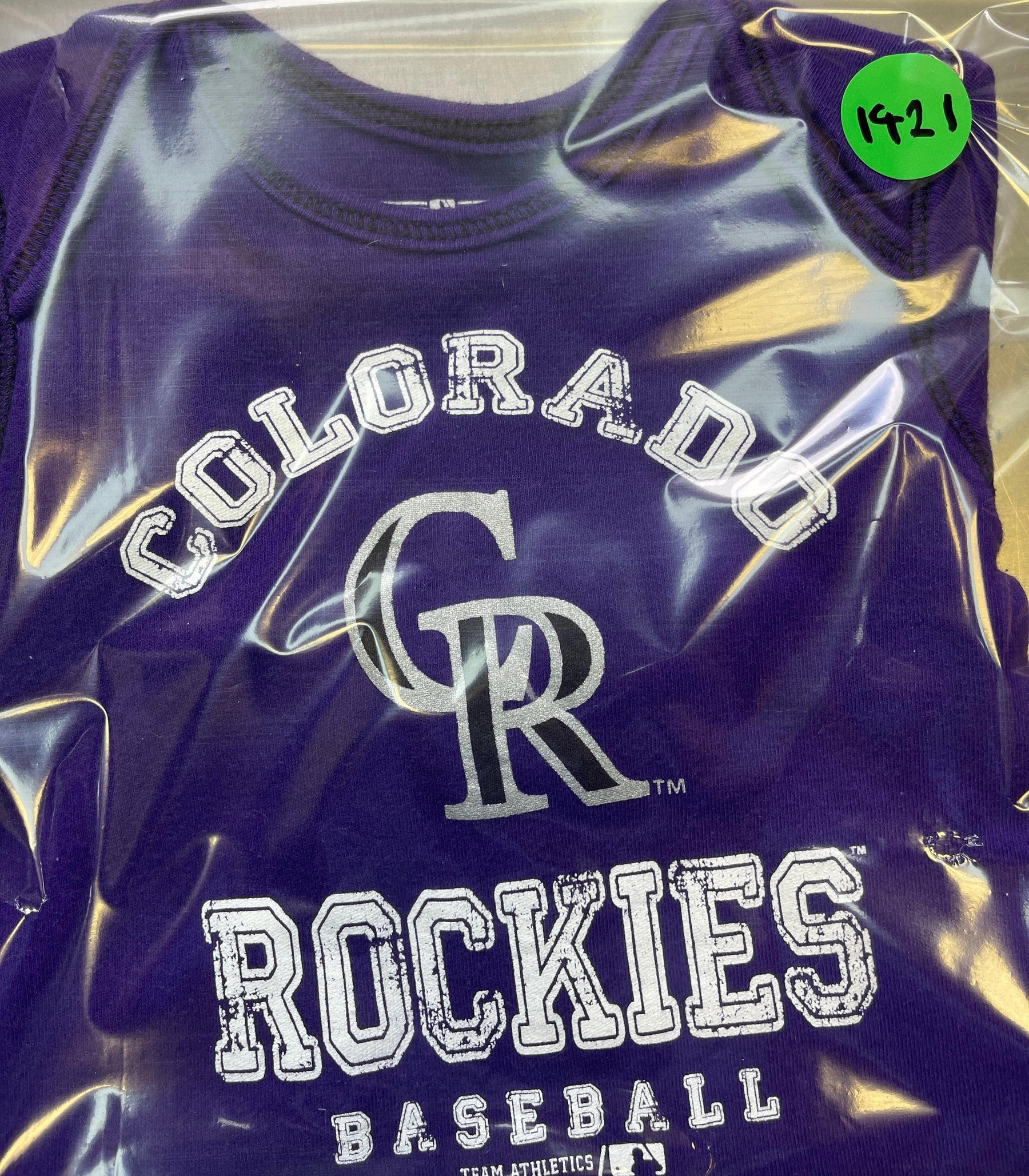 MLB Colorado Rockies Purple Bodysuit 3-6 months