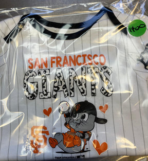MLB San Francisco Giants White Pinstripe Bodysuit 6-9 months