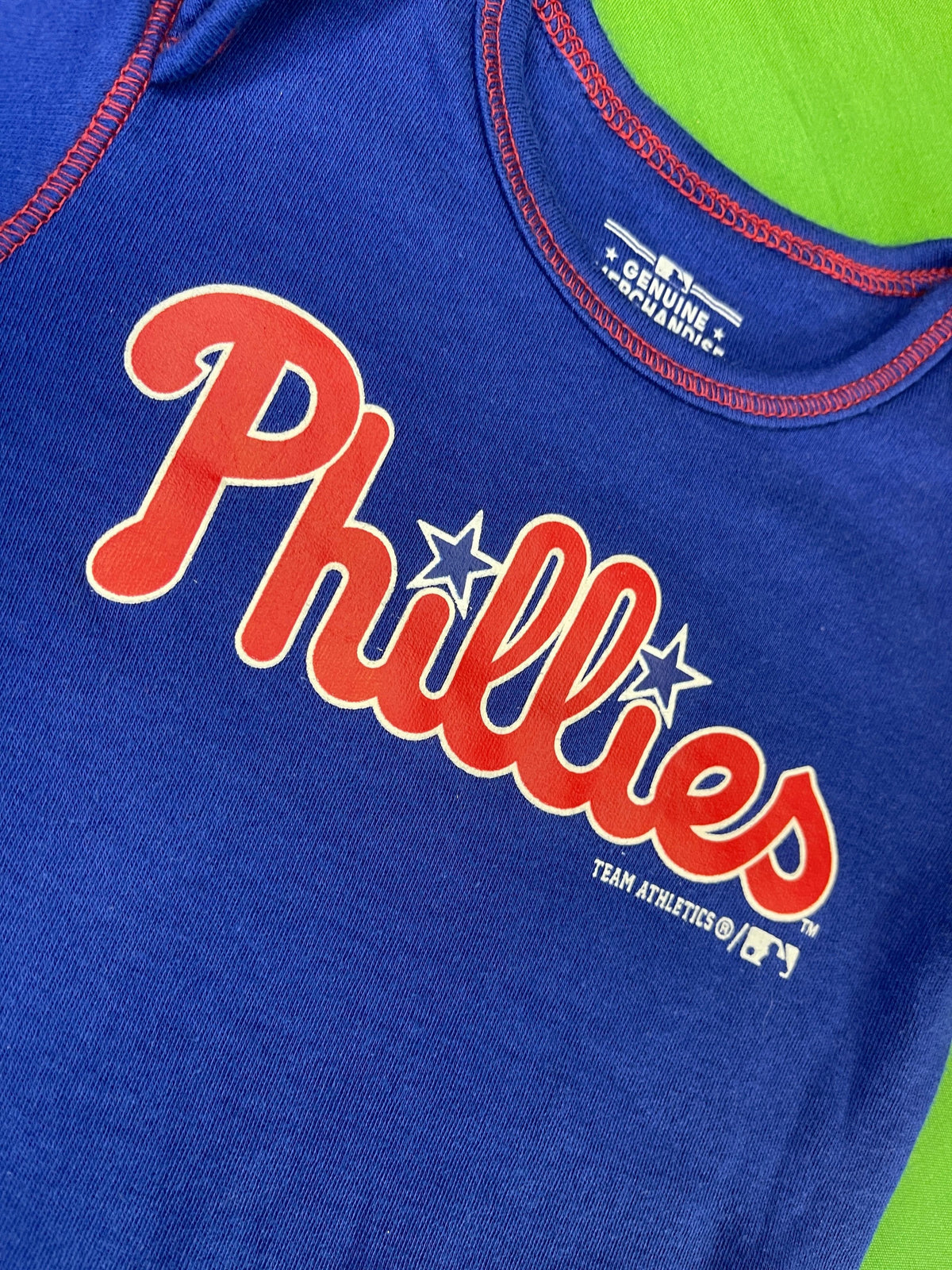 MLB Philadelphia Phillies Blue Bodysuit/Vest 3-6 months