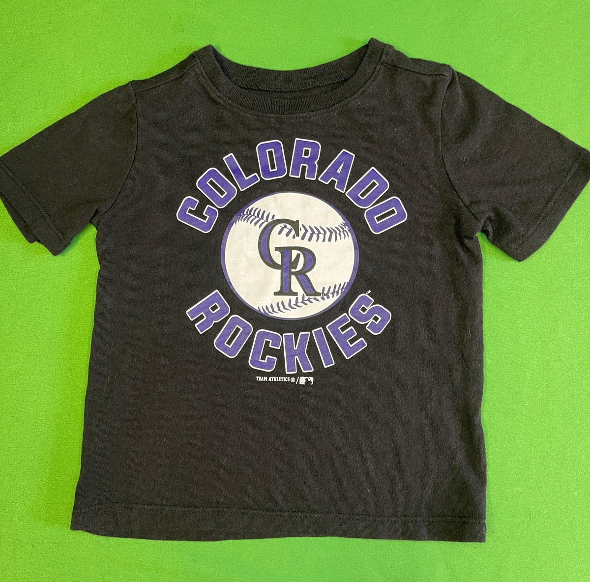 MLB Colorado Rockies Black T-shirt Toddler 2T