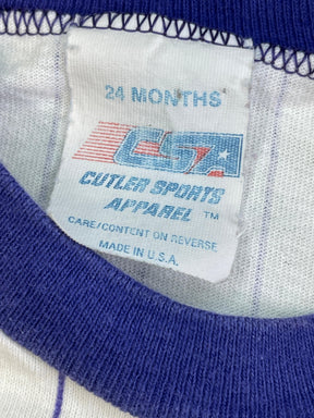 MLB Colorado Rockies White & Purple Pinstripe T-shirt 24 months