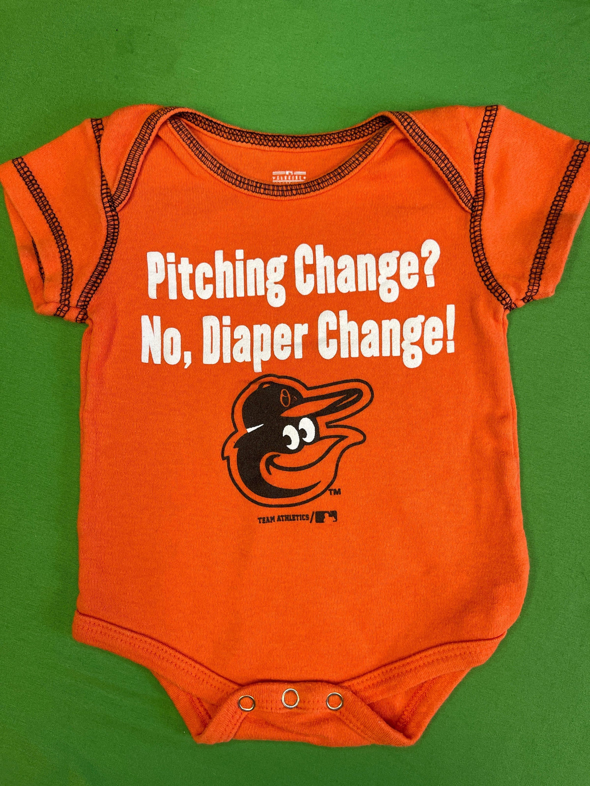 MLB Baltimore Orioles Orange Bodysuit 0-3 months