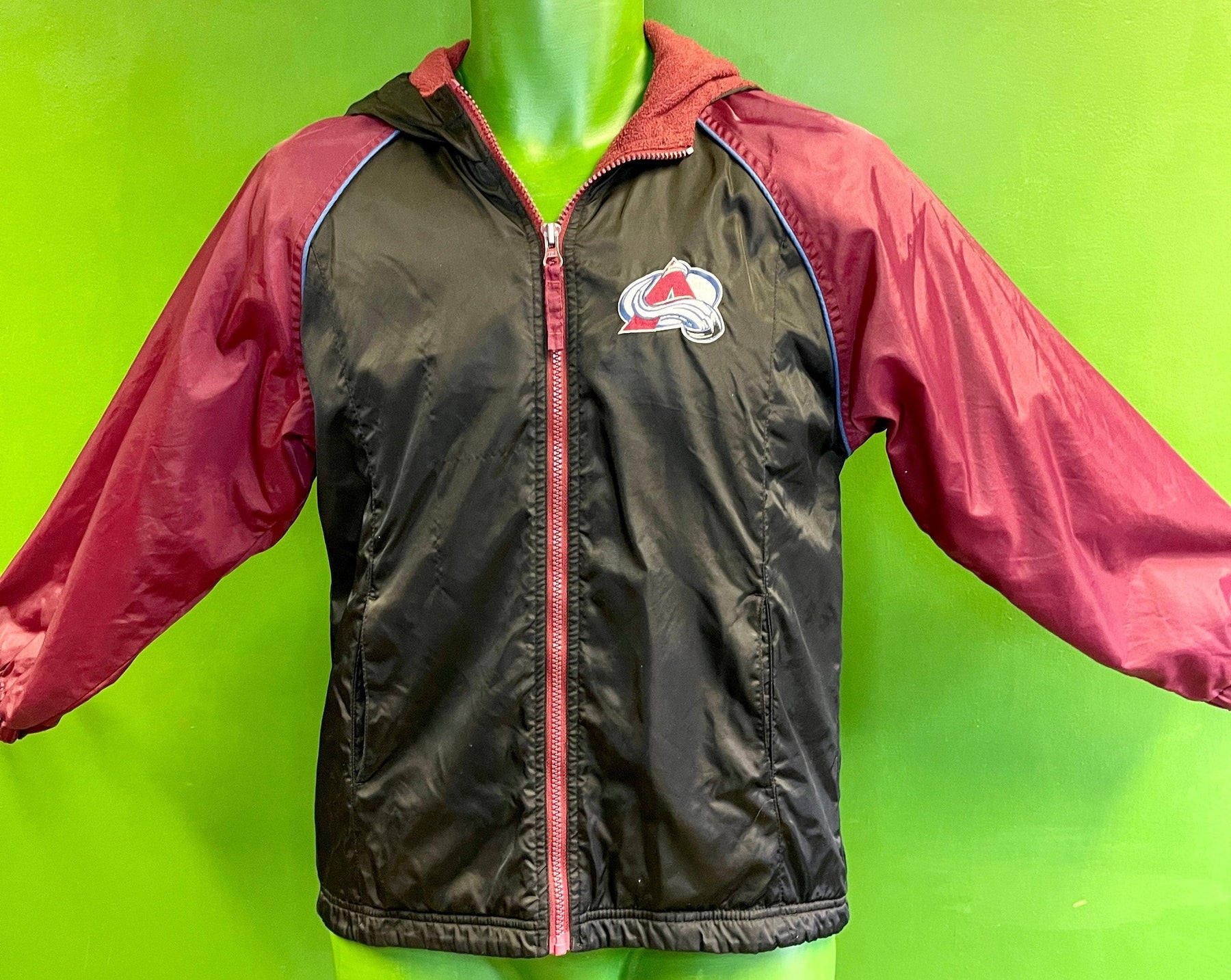 NHL Colorado Avalanche Vintage Stitched Jacket Coat Youth Medium 10-12