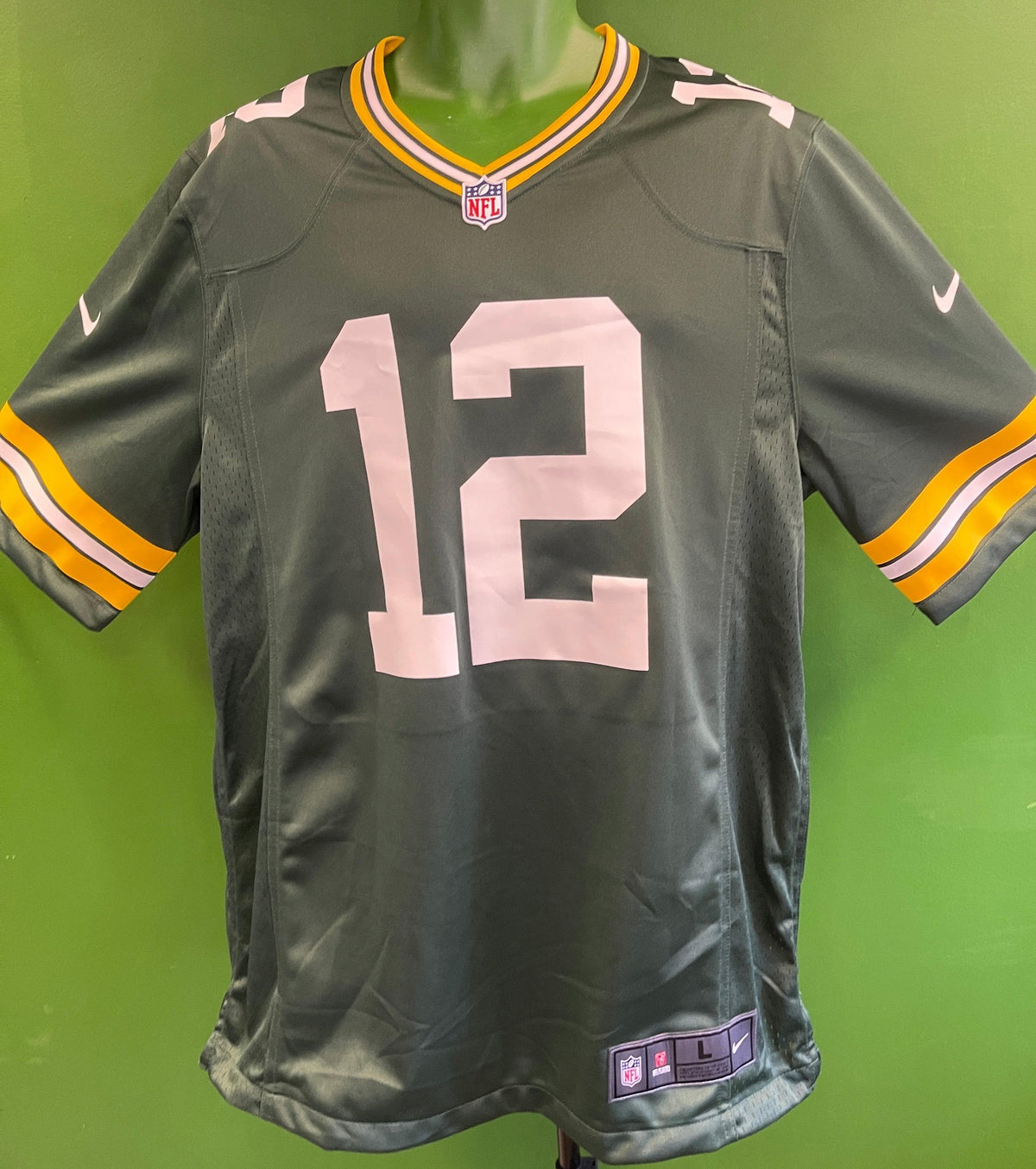 NFL Green Bay Packers Aaron Rodgers #12 Game Jersey Men's Large NWT