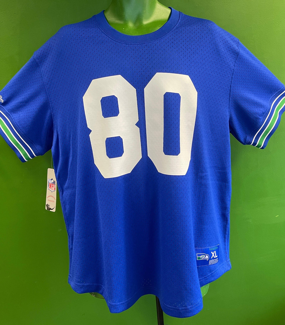 NFL Seattle Seahawks Steve Largent #80 Mitchell & Ness Jersey Men's Small NWT