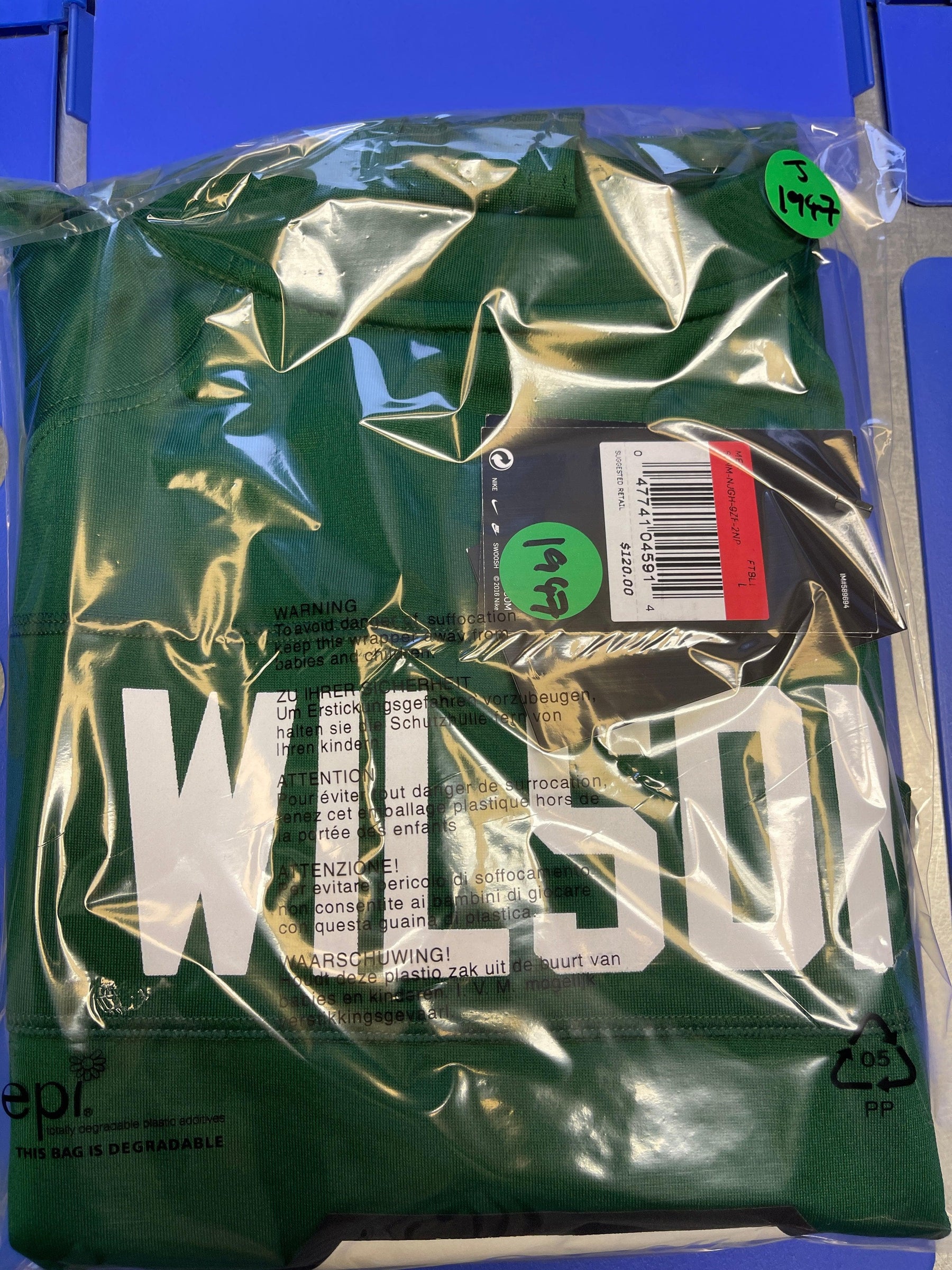 NFL New York Jets Z. Wilson #2 Game Jersey Men's Large NWT