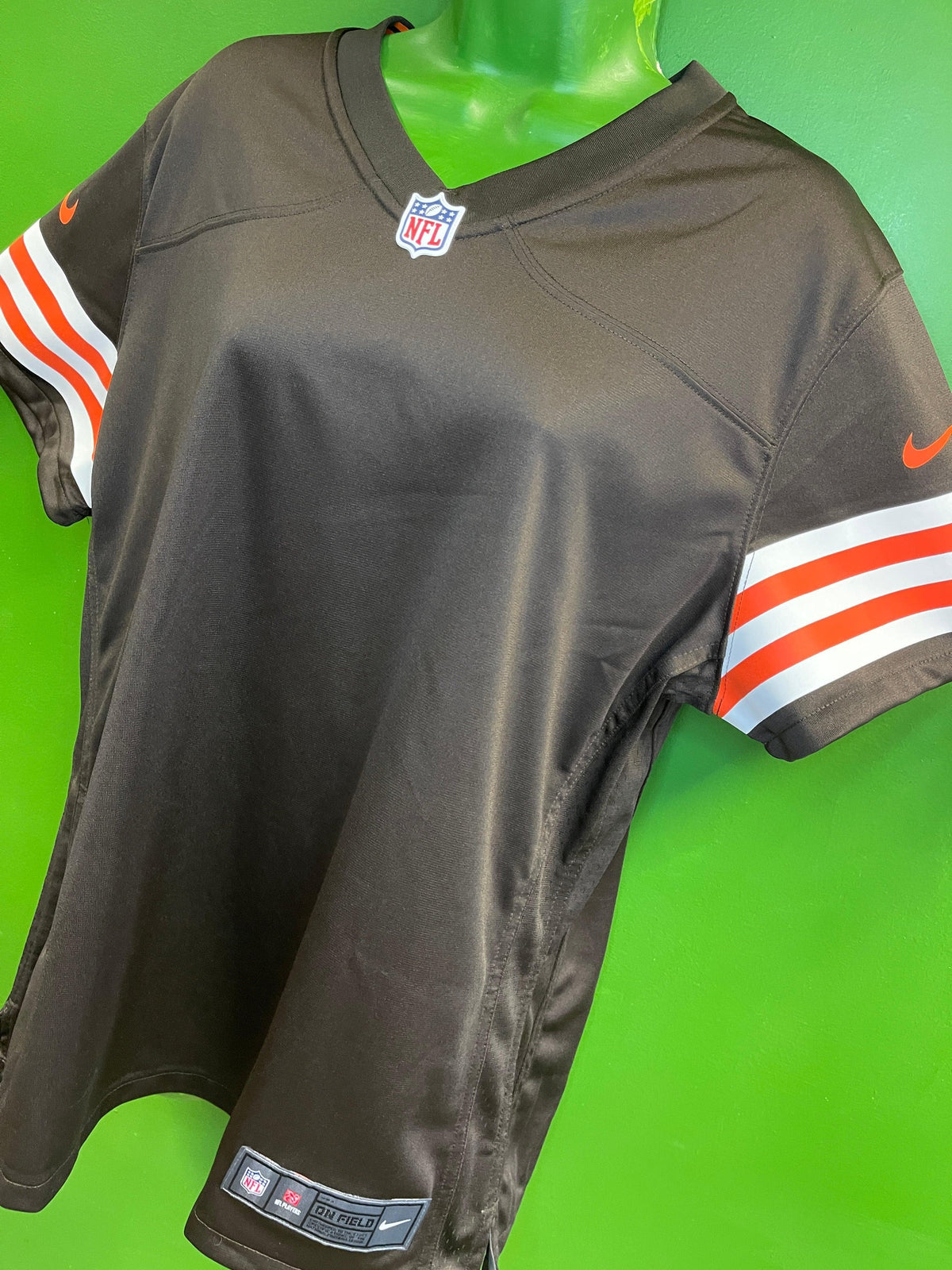 NFL Cleveland Browns Plain Blank Game Jersey Women's X-Large NWT