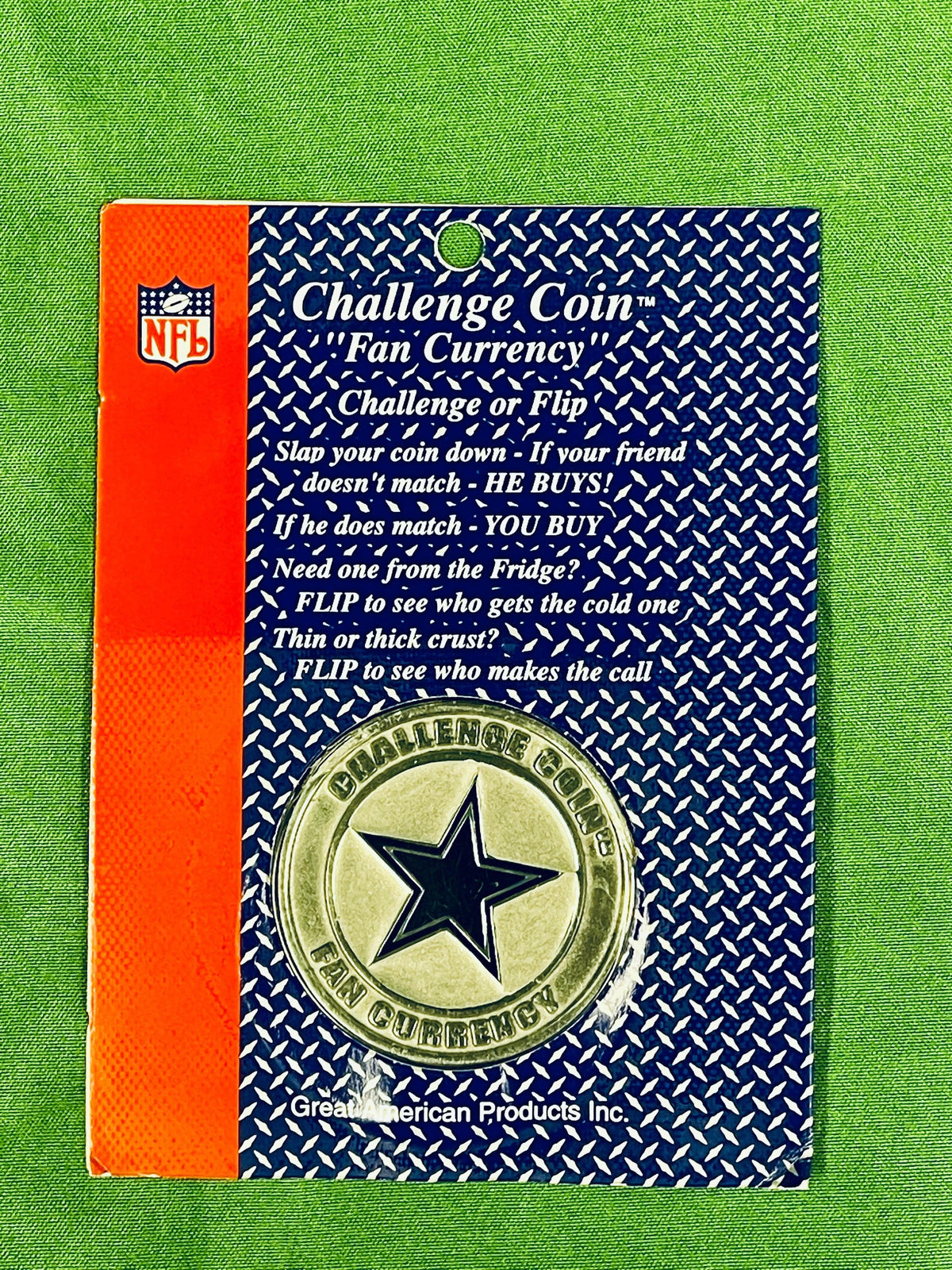 NFL Dallas Cowboys Challenge Coin Fan Currency NWT