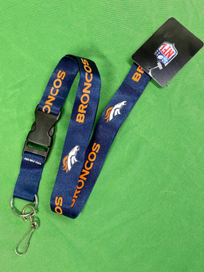 NFL Denver Broncos Lanyard w/Detachable Key Clip NWT