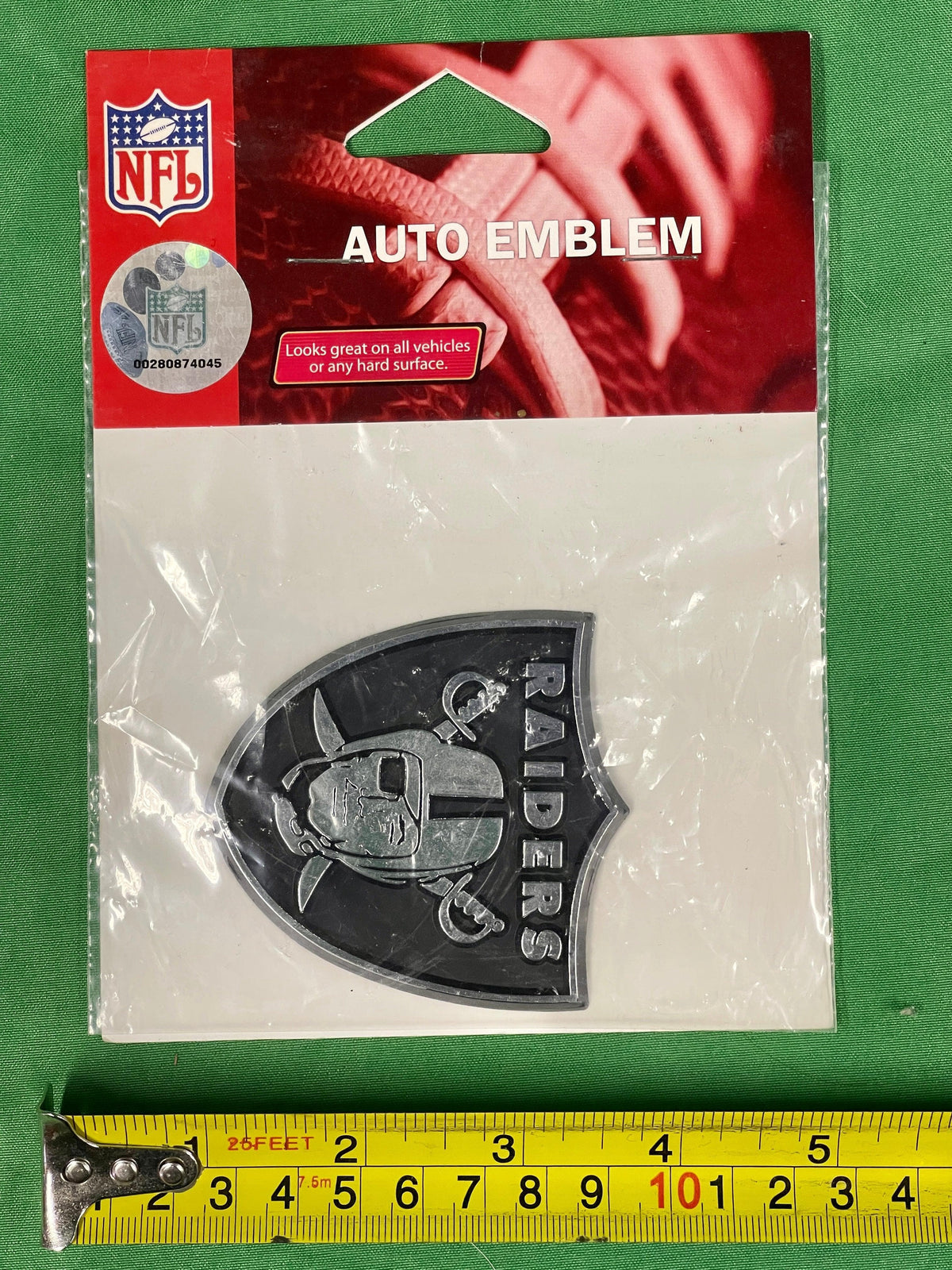NFL Las Vegas Raiders Metallic Auto Emblem NWT