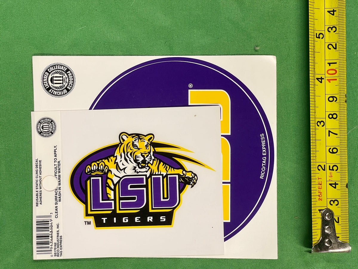 NCAA Louisiana State LSU Tigers Sticker & Window Cling Set NWT