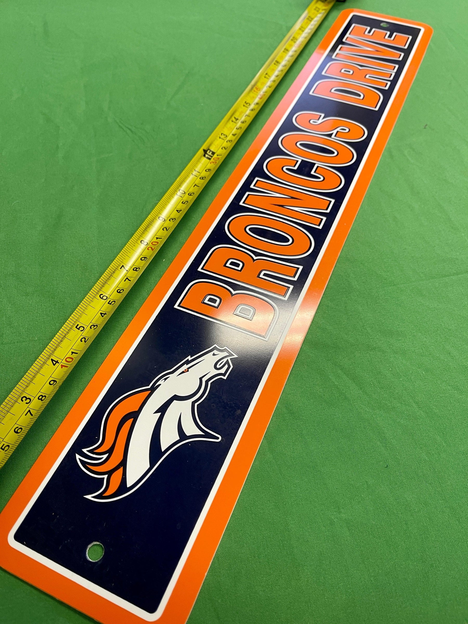 NFL Denver Broncos Drive Street Sign Fan Cave NWT