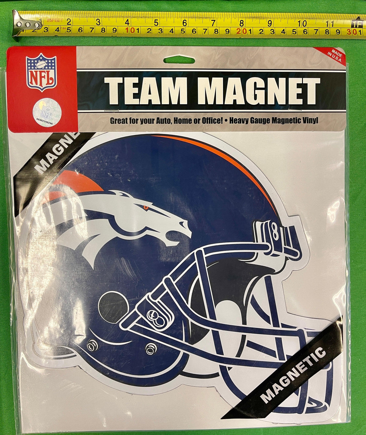 NFL Denver Broncos 12" Team Helmet Magnet NWT