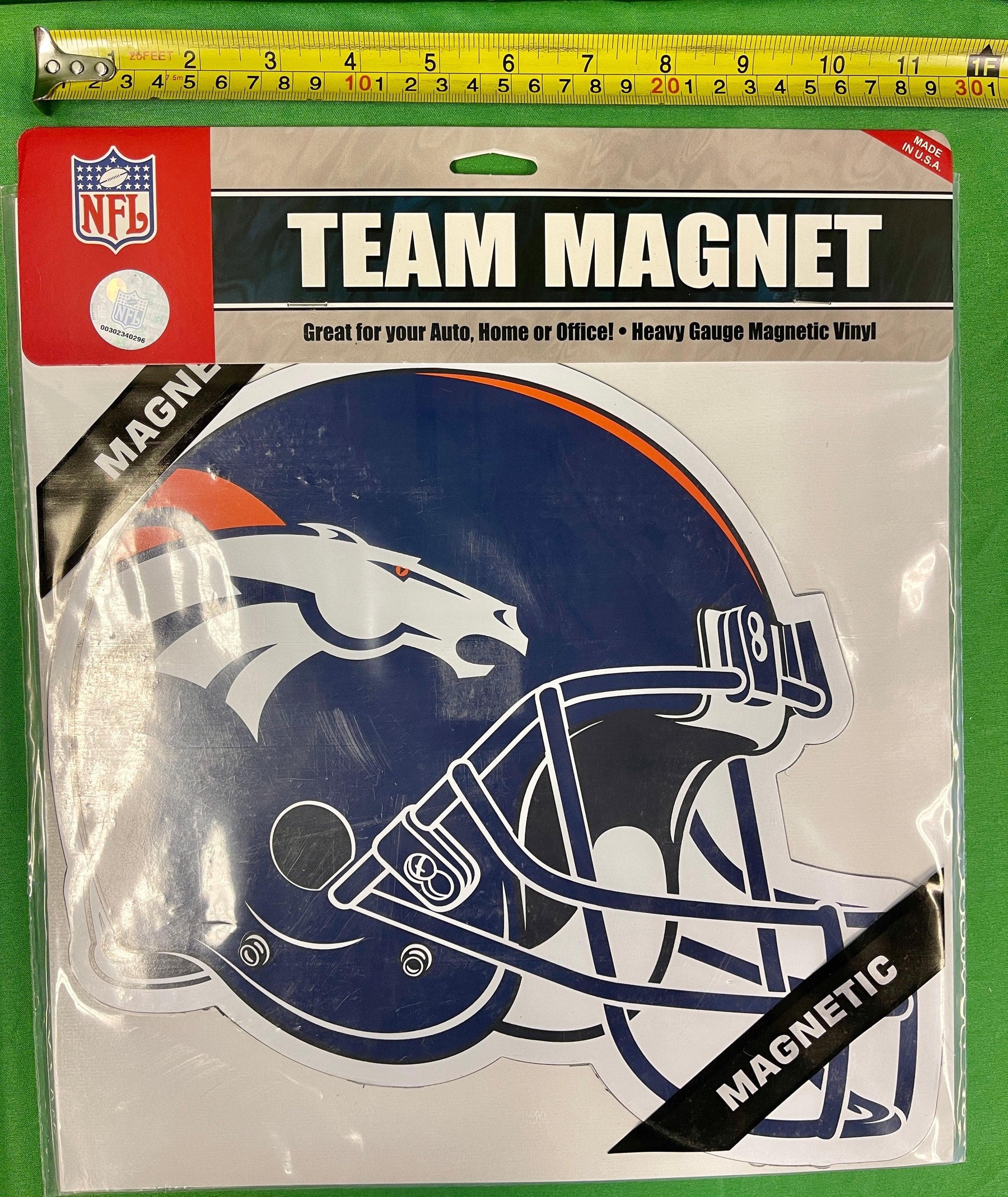 NFL Denver Broncos 12" Team Helmet Magnet NWT