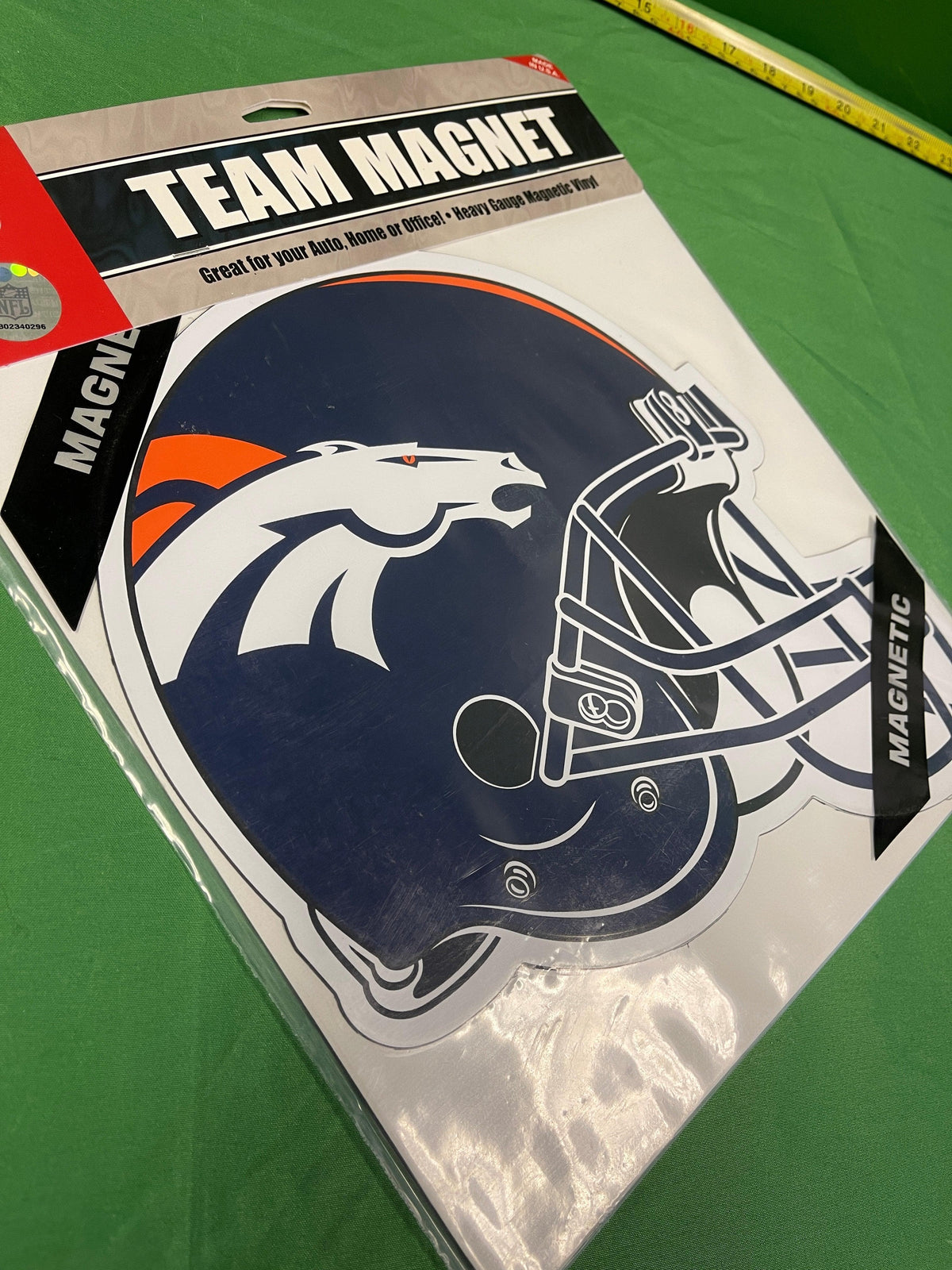 NFL Denver Broncos 12" Team Helmet Magnet NWT