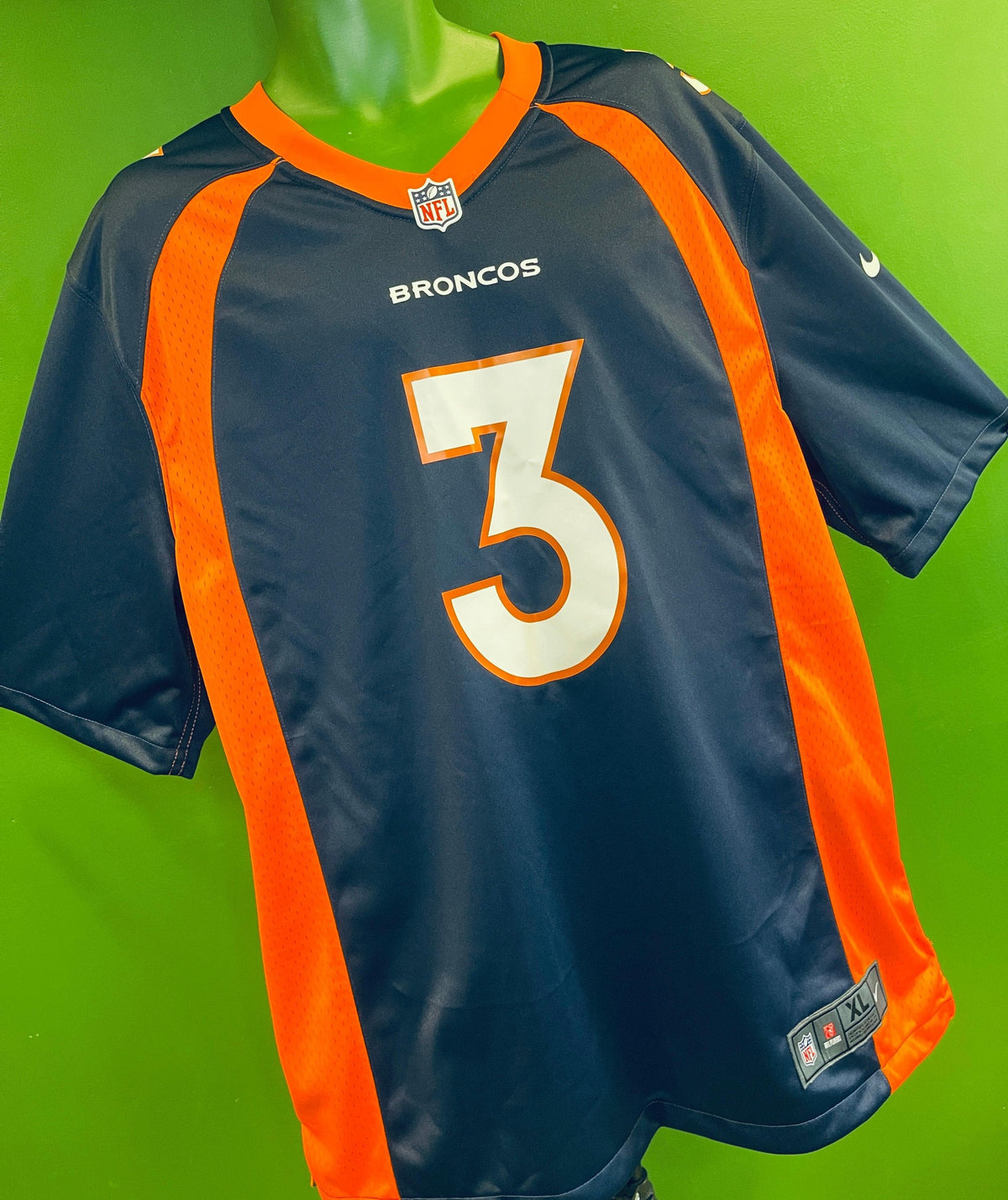 NFL Denver Broncos Russell Wilson #3 Game Jersey Men's X-Large NWT