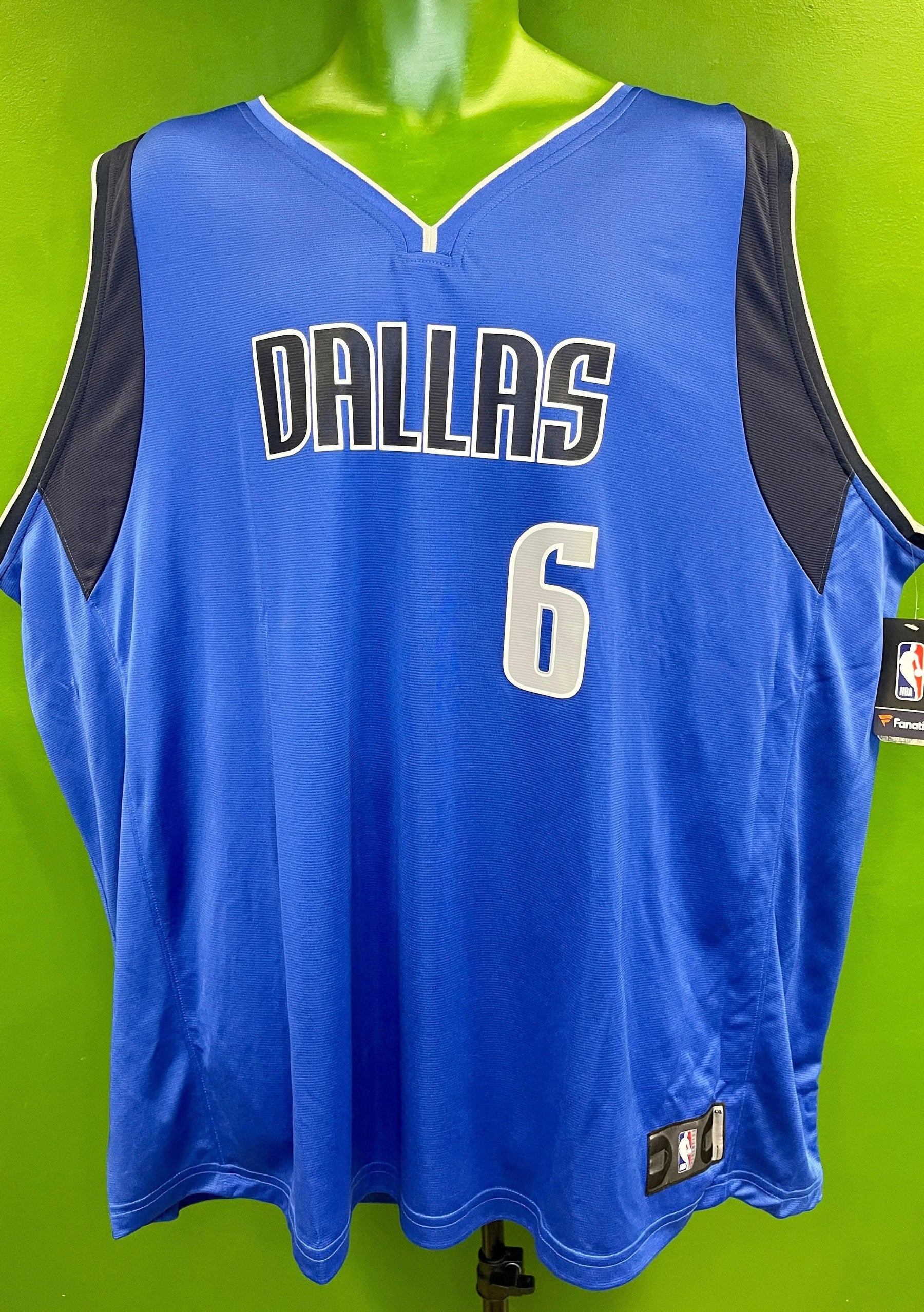 NBA Dallas Mavericks Kristaps Porziņģis #6 Fanatics Fast Break Jersey Men's 4X-Large NWT