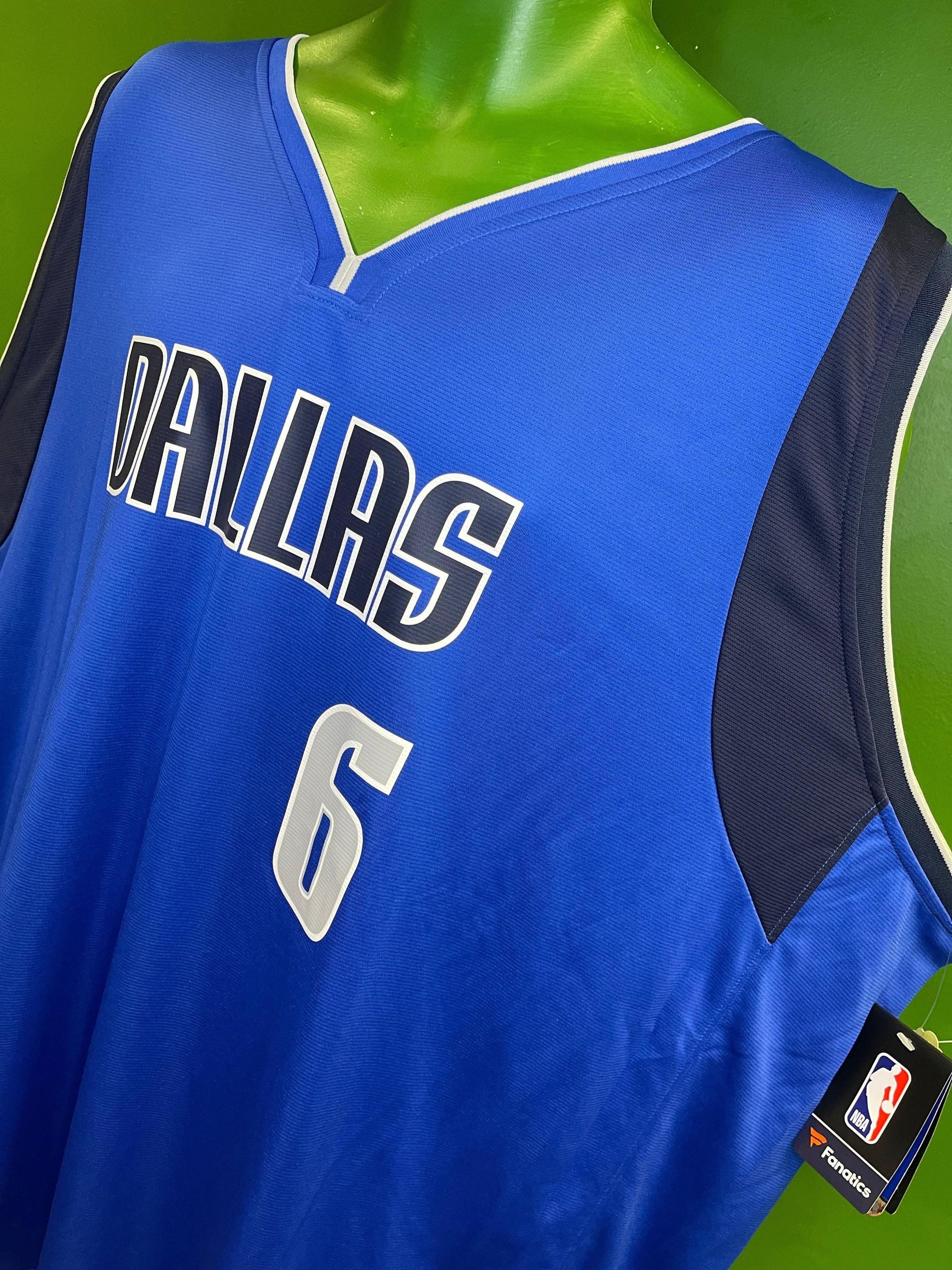 NBA Dallas Mavericks Kristaps Porziņģis #6 Fanatics Fast Break Jersey Men's 4X-Large NWT