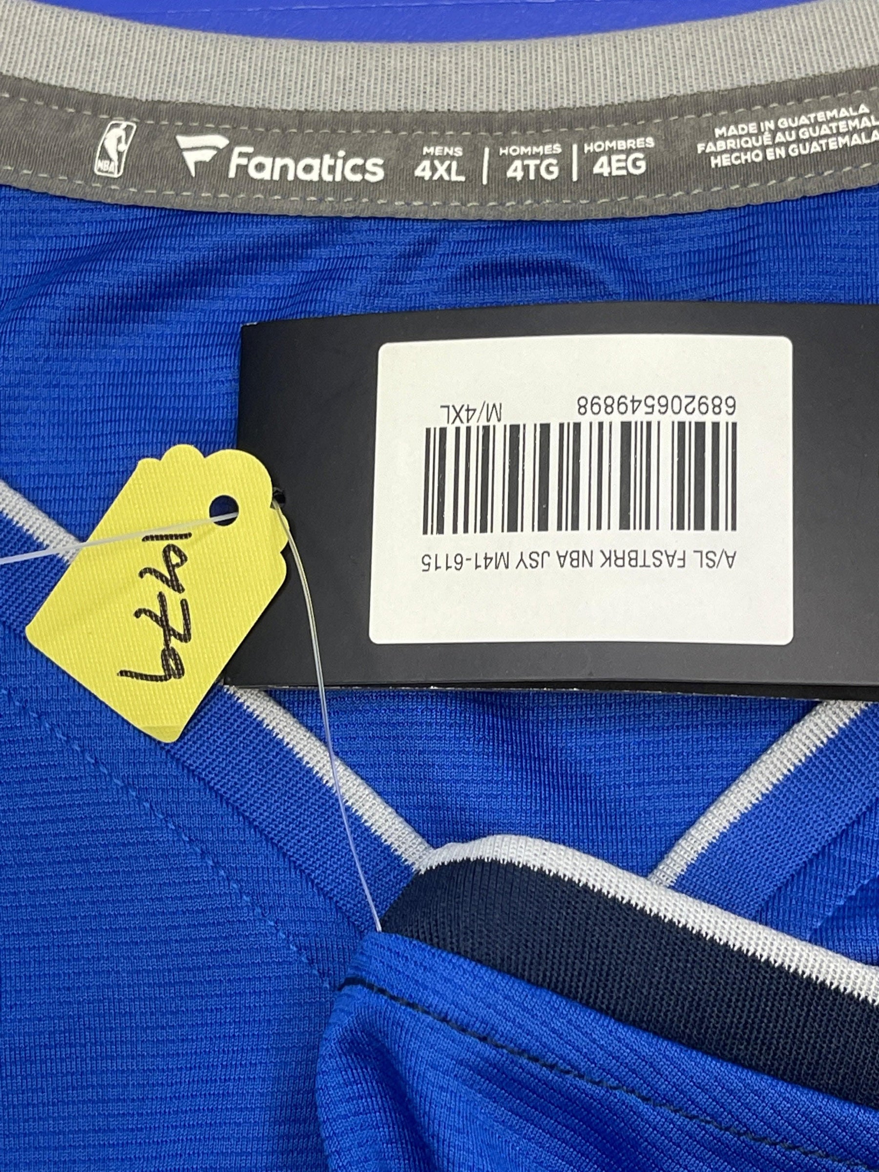 NBA Dallas Mavericks Kristaps Porziņģis #6 Fanatics Fast Break Jersey Men's 4X-Large NWT