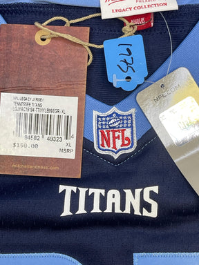 NFL Tennessee Titans Eddie George #27 Mitchell & Ness Throwback Jersey Stitched Men's 48 XL NWT