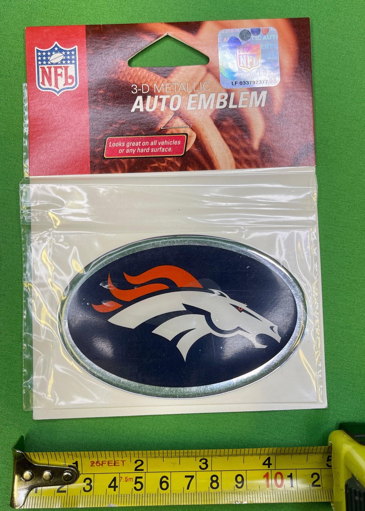 NFL Denver Broncos Flexible Auto Emblem NWT