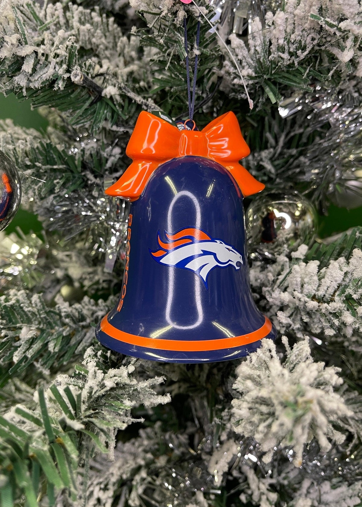 NFL Denver Broncos Danbury Mint 2004 Christmas Bell Ornament