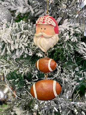 NFL American Football Vintage Santa Claus Christmas Ornament Vintage