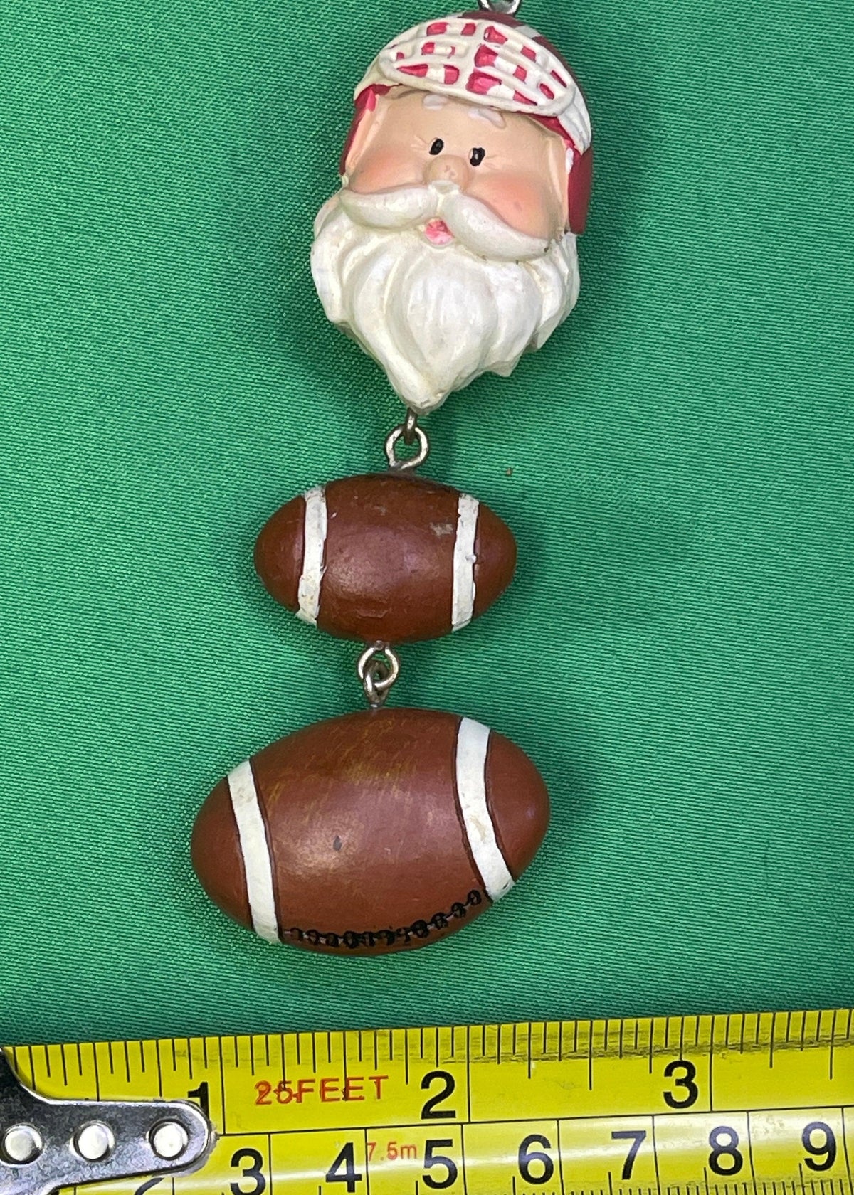NFL American Football Vintage Santa Claus Christmas Ornament Vintage
