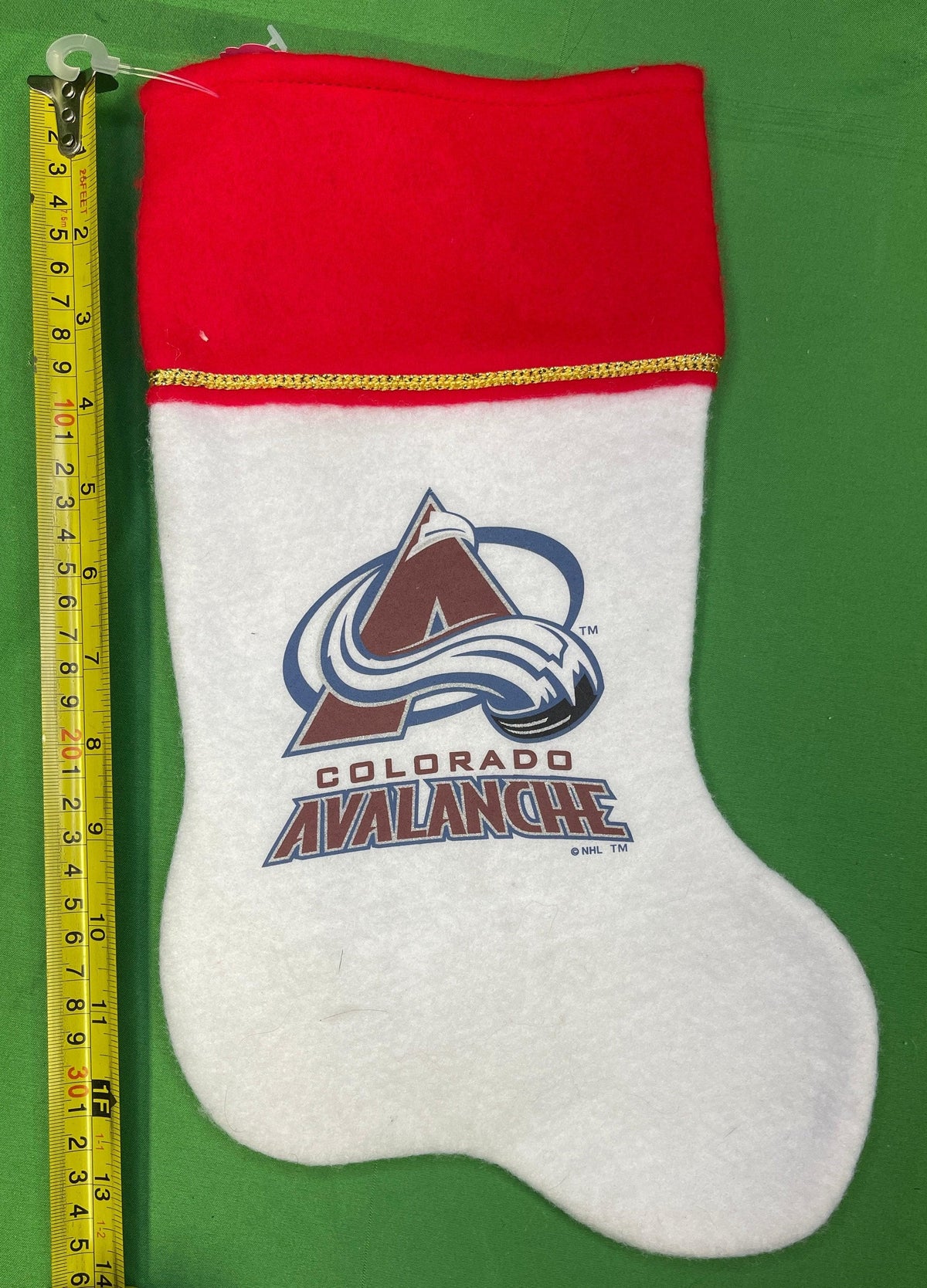 NHL Colorado Avalanche Felt Christmas Stocking New