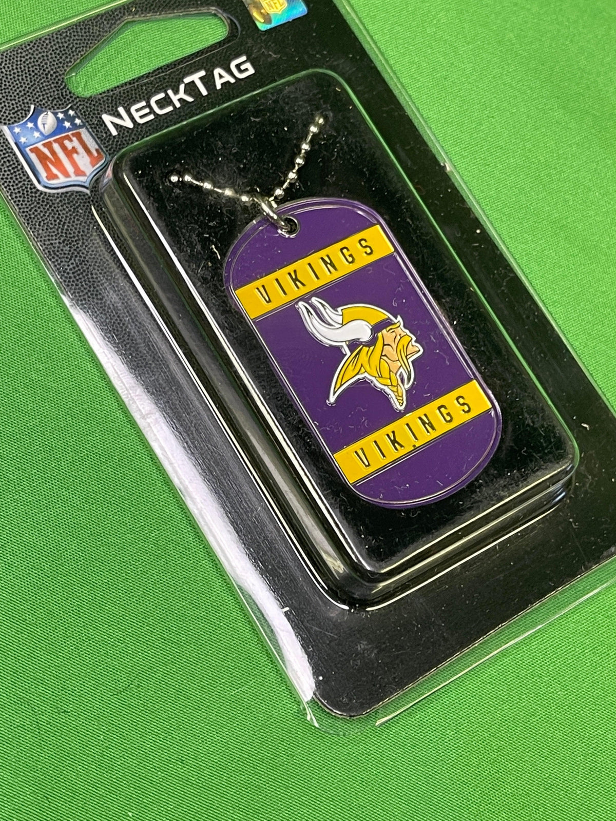 NFL Minnesota Vikings Dog Tag Pendant Necklace NWT