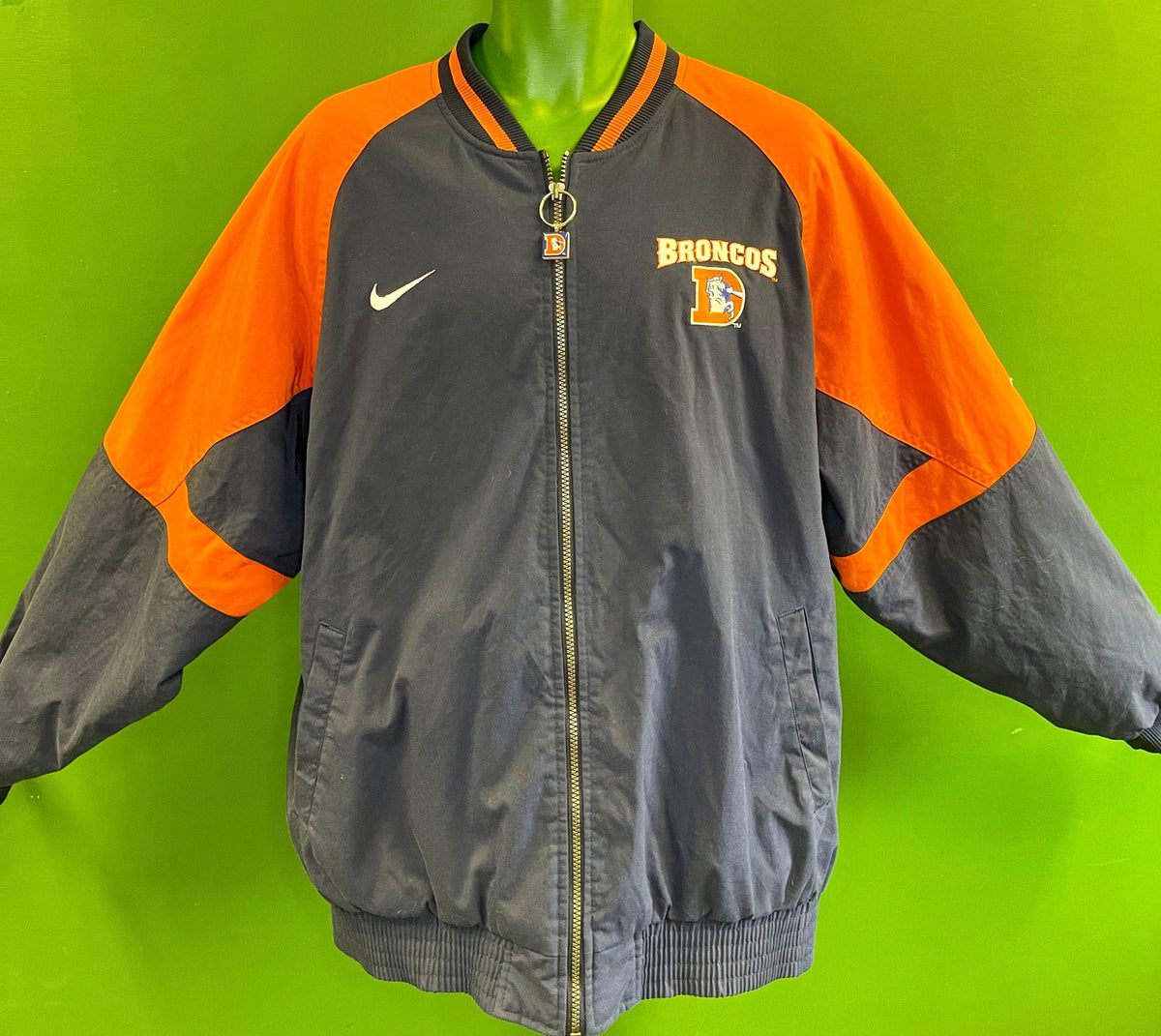 NFL Denver Broncos Pro Line Authentic Vintage Coat Jacket Men's X-Large
